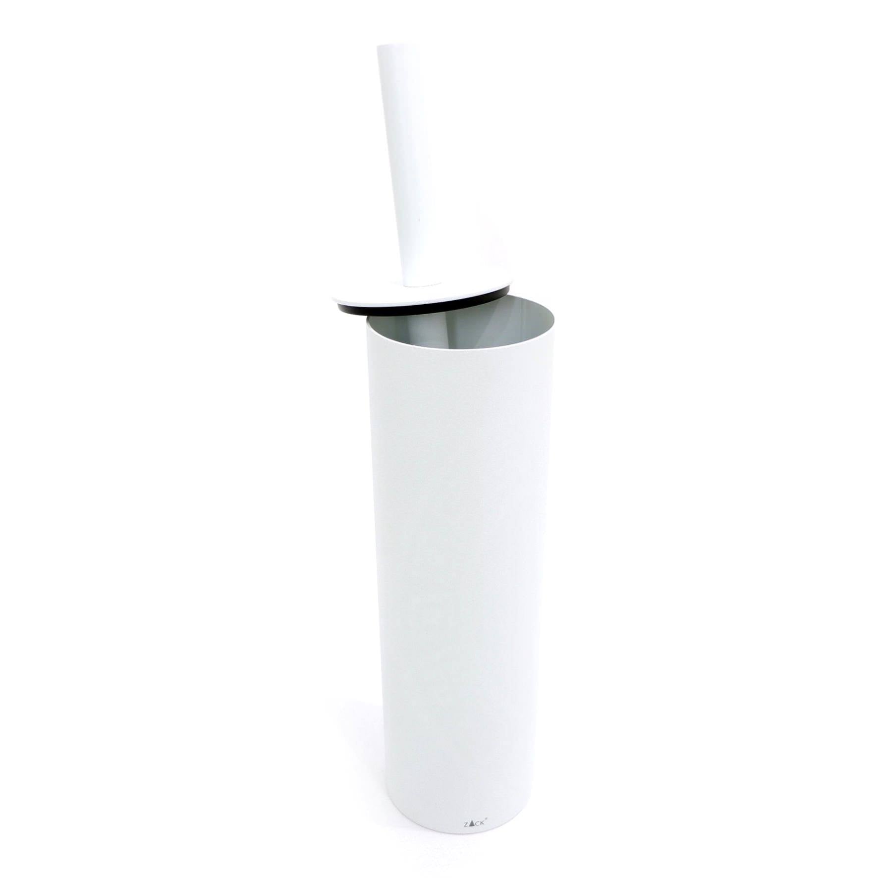 トイレブラシ|TUBO MW 床置きタイプ トイレ掃除 長さ40cm 直径9cm 18/10ステンレス製 マットホワイト 40118