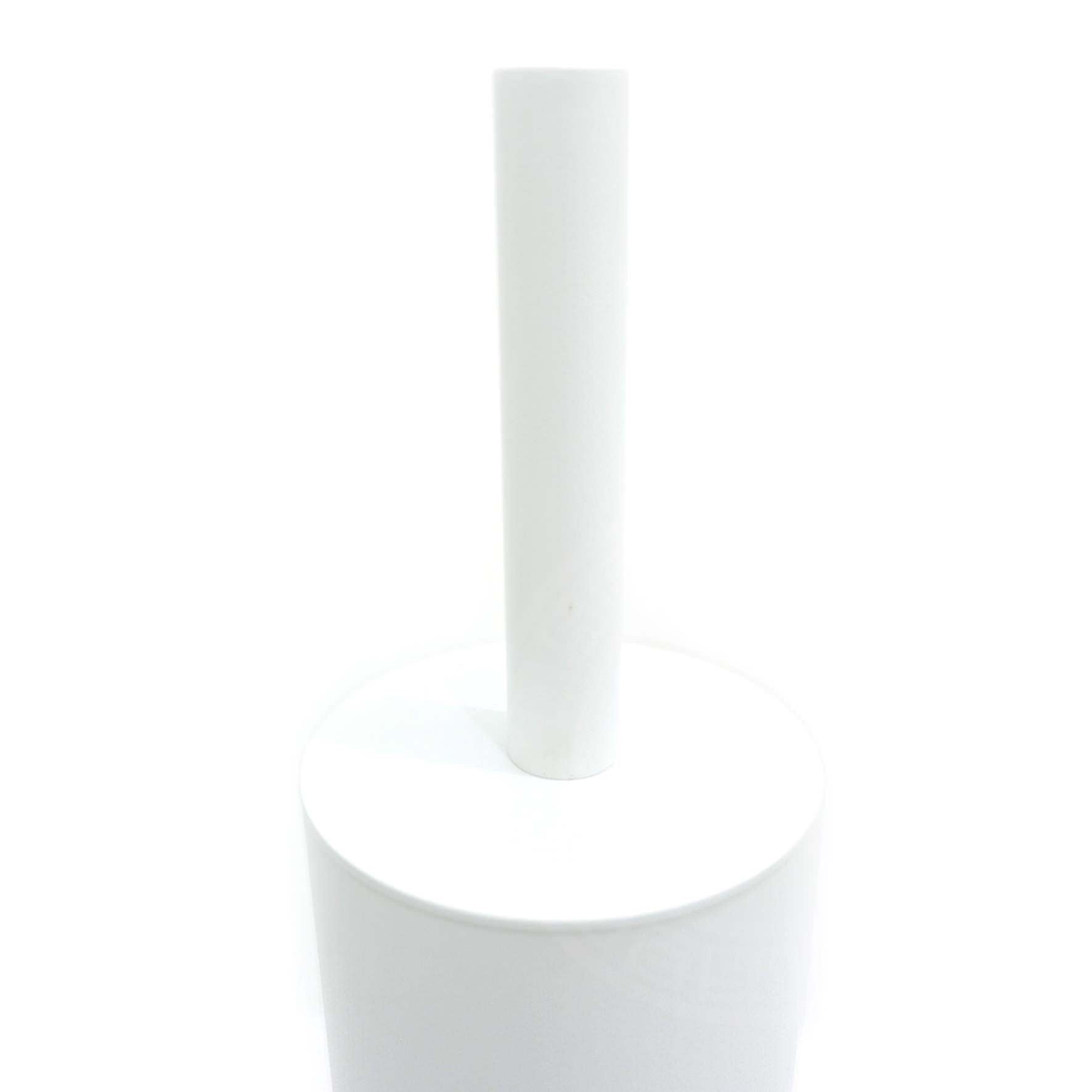トイレブラシ|TUBO MW 床置きタイプ トイレ掃除 長さ40cm 直径9cm 18/10ステンレス製 マットホワイト 40118