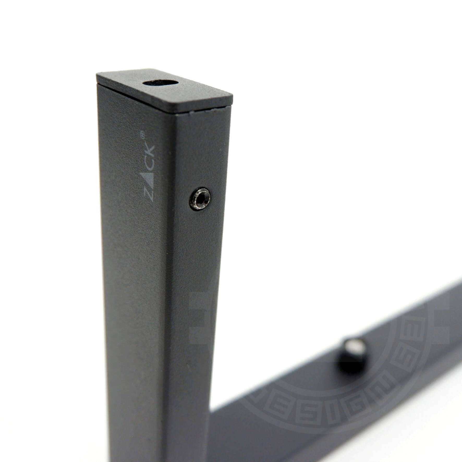 バスルームシェルフ|LINEA MB ガラスのシェルフ シャワーラック バスルームラック バス収納備品置き 洗面収納 壁設置タイプ 幅46.5cm 高さ3cm 奥行き13.2cm 18/10ステンレス製 マットブラック 40574