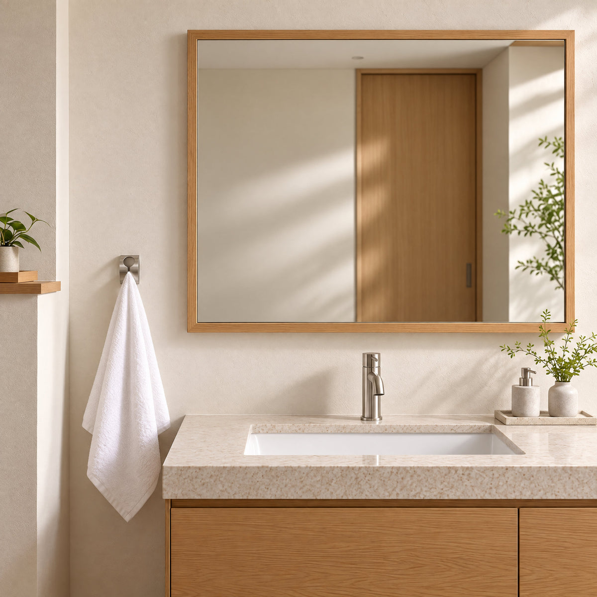Towel Rail | ZACK 40121 GENIO HL Towel Clip, Towel Holder, Self-Adhesive Type, 7.5cm (H) x 5cm (W), 18/10 Stainless Steel, Hairline Finish
