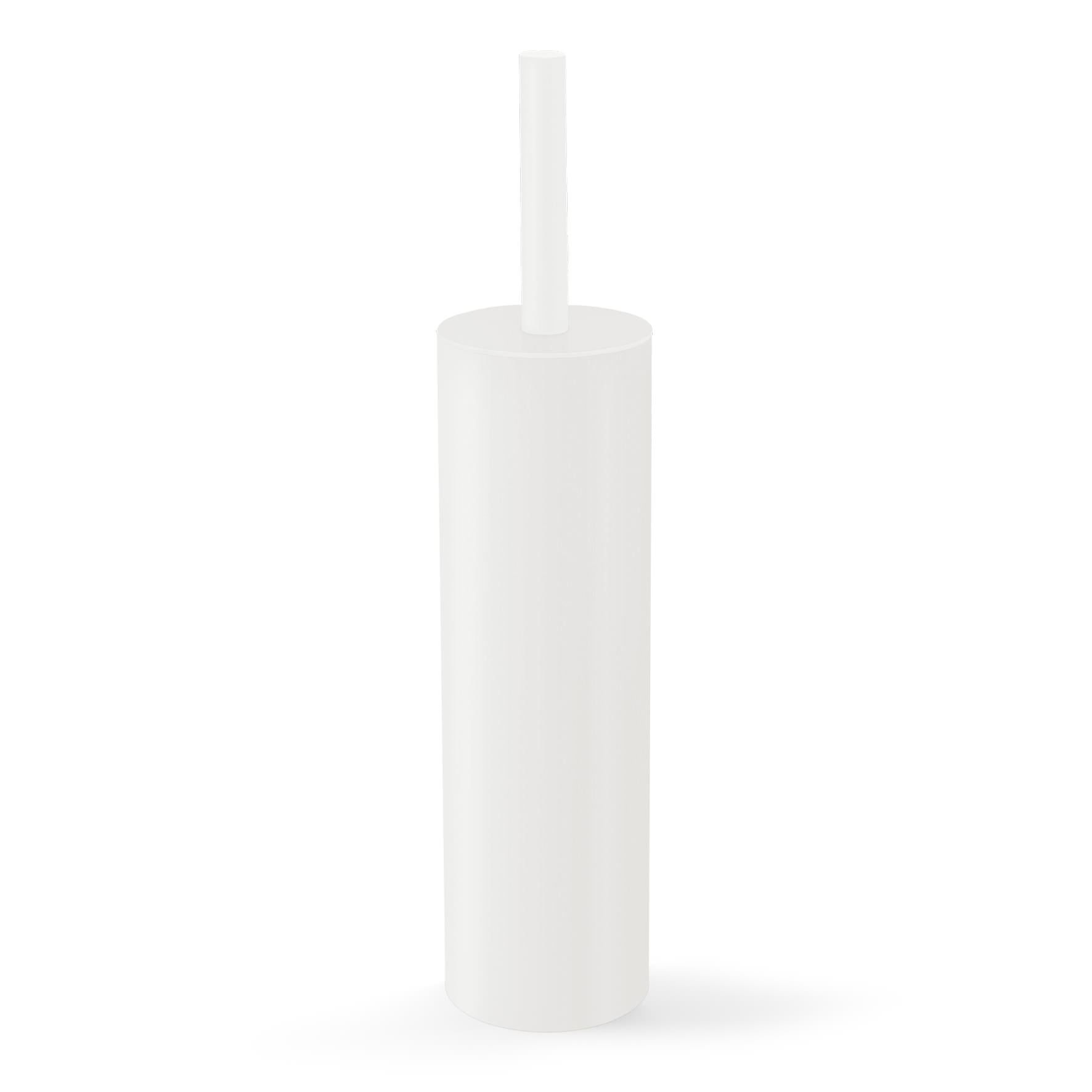 トイレブラシ|TUBO MW 床置きタイプ トイレ掃除 長さ40cm 直径9cm 18/10ステンレス製 マットホワイト 40118