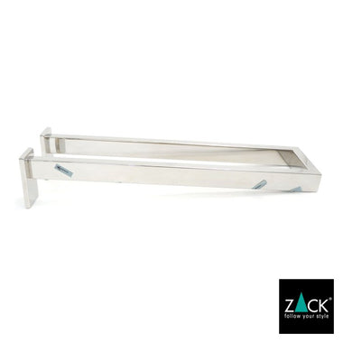 [サンプル品] ZACK 40002 LINEA ドイツZACK社製モダンデザインのダブルタオルホルダー 壁付けタイプ DIY [在庫有り]