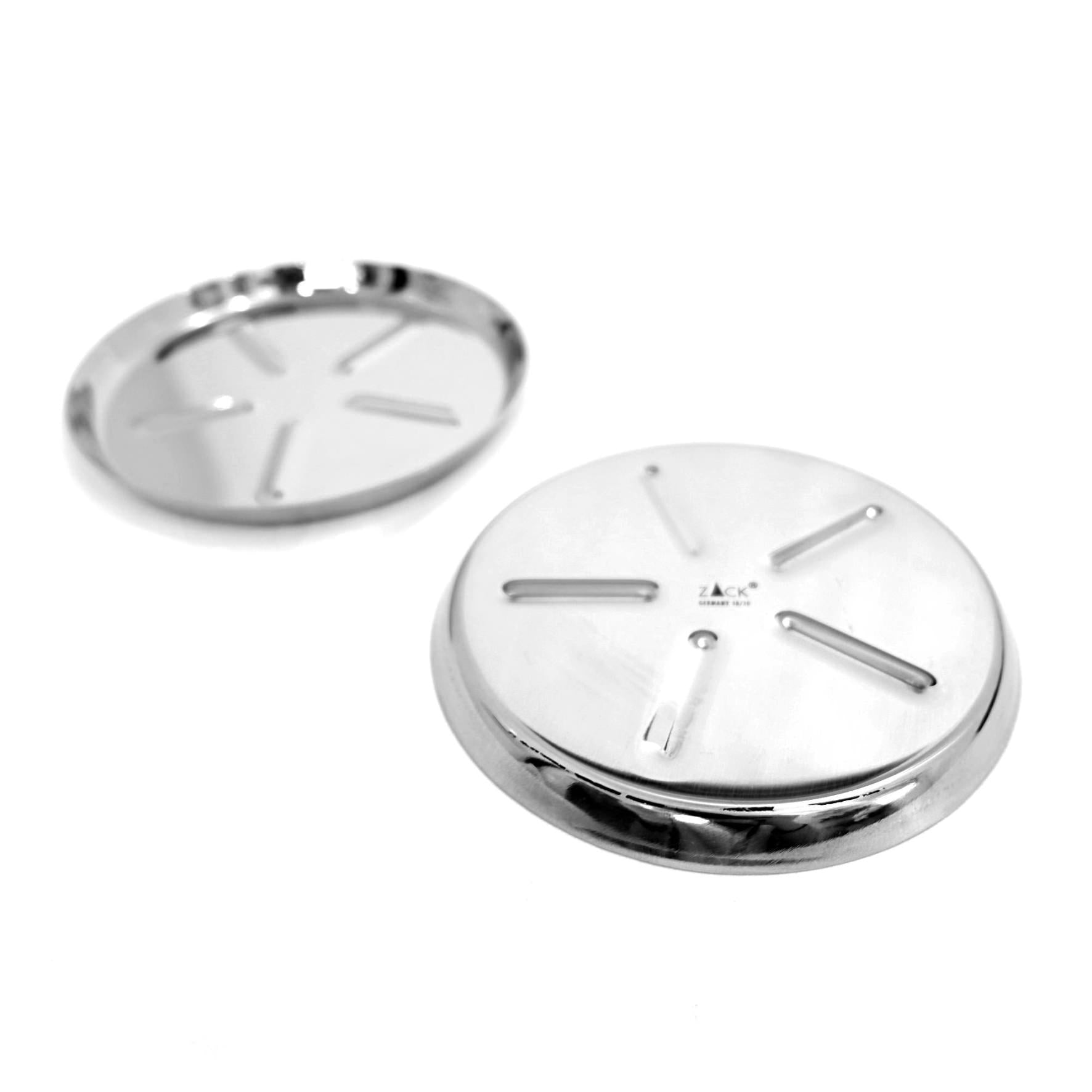 コースター 2枚セット｜COLLO MP グラス置き ミニプレート 直径10.5cm 18/10ステンレス製 ミラーポリッシュ仕上げ 20845