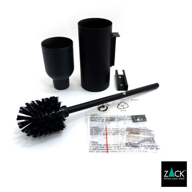 [サンプル品] ZACK 40571 LINEA ドイツZACK社製モダンデザインのトイレブラシ マットブラック 壁付けタイプ DIY [在庫有り]