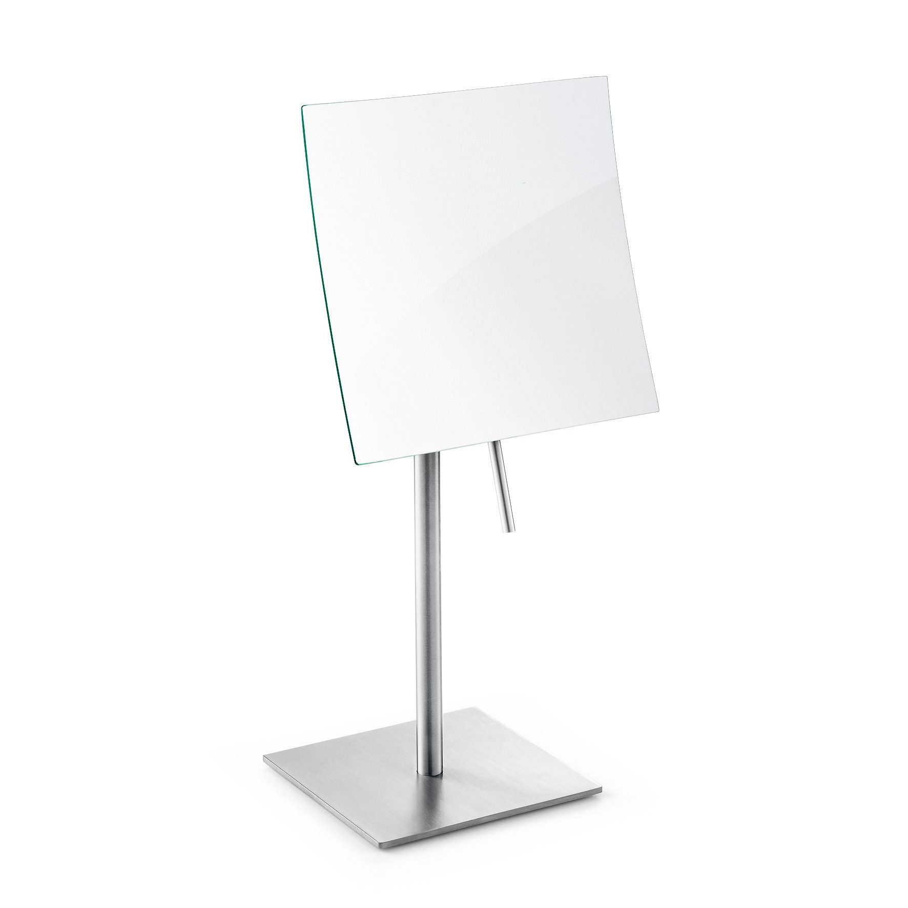 メイクアップミラー｜XERO HL 卓上コスメティックミラー 5倍拡大鏡 卓上のスタンドタイプ 高さ33cm 18/10ステンレス製 ヘアライン仕上げ 40013