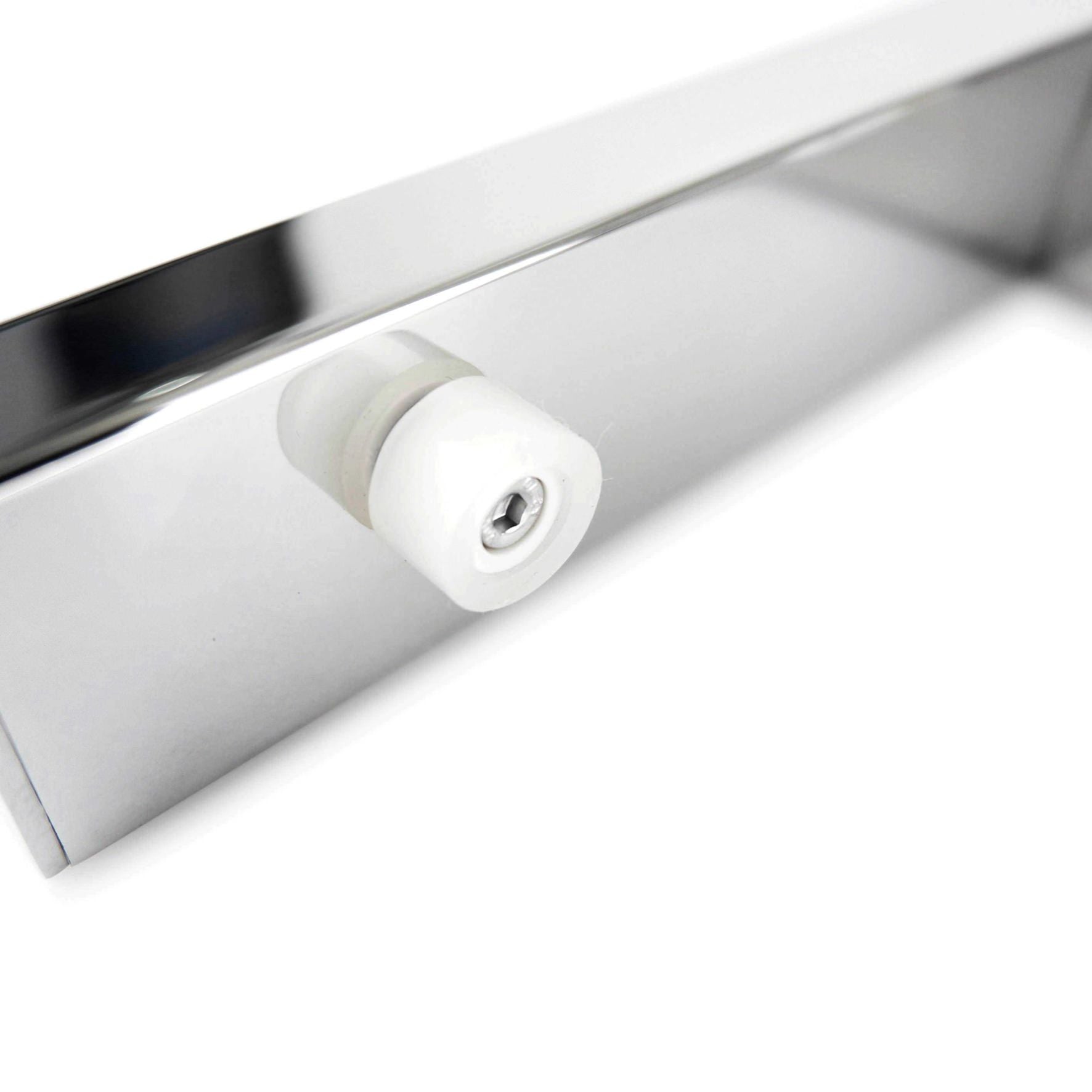バスルームシェルフ｜LINEA MP ガラスシェルフ 洗面収納 壁設置型 幅26.5cm 奥行き13cm 高さ3cm ガラス板の厚み0.5cm 18/10ステンレス製 ミラーポリッシュ仕上げ 40028