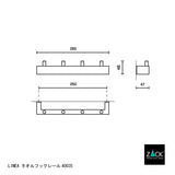 ZACK 40035 LINEA タオルフック