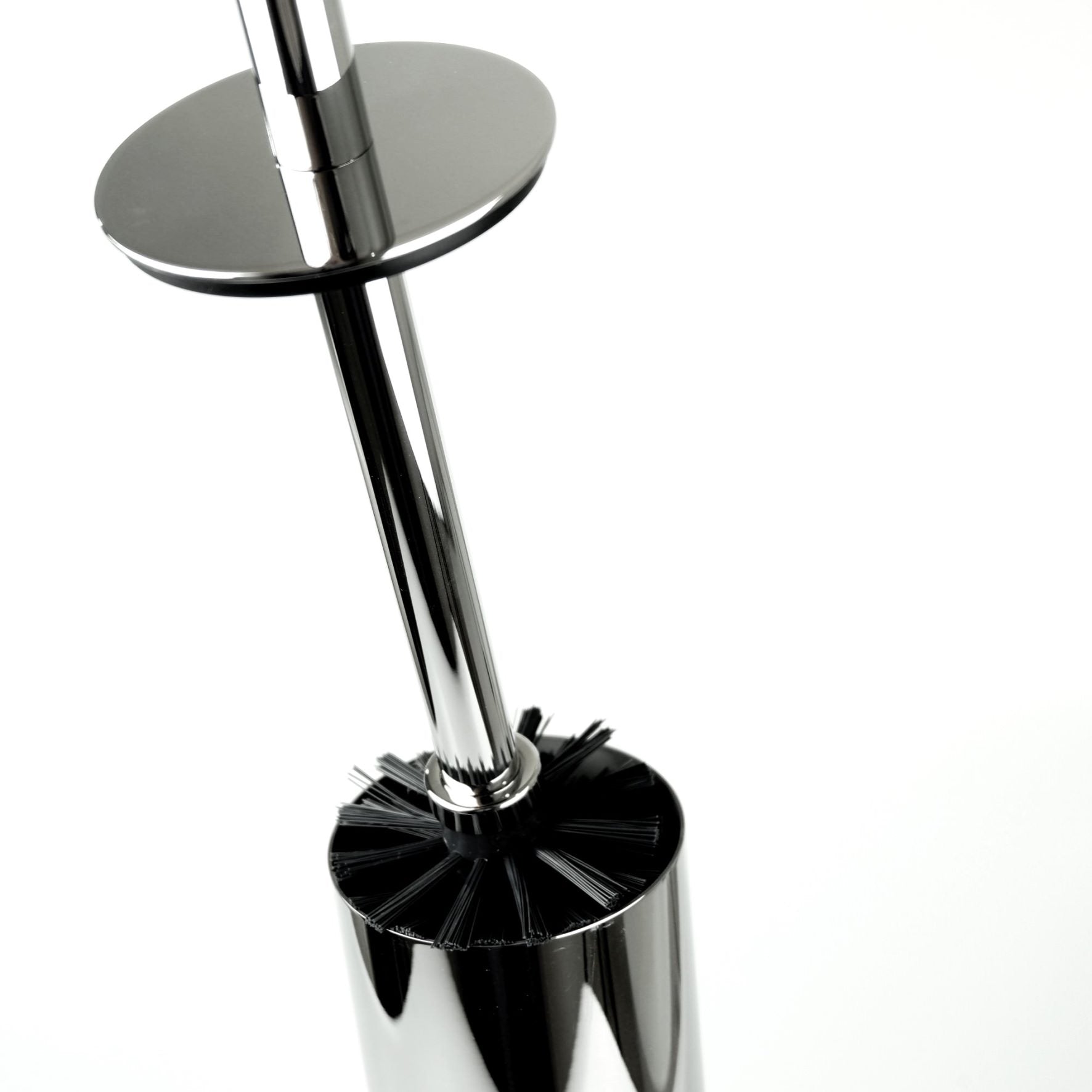 トイレブラシセット｜TUBO MP 床置きタイプ トイレ掃除 長さ40.5cm 18/10ステンレス製 ミラーポリッシュ仕上げ 40069