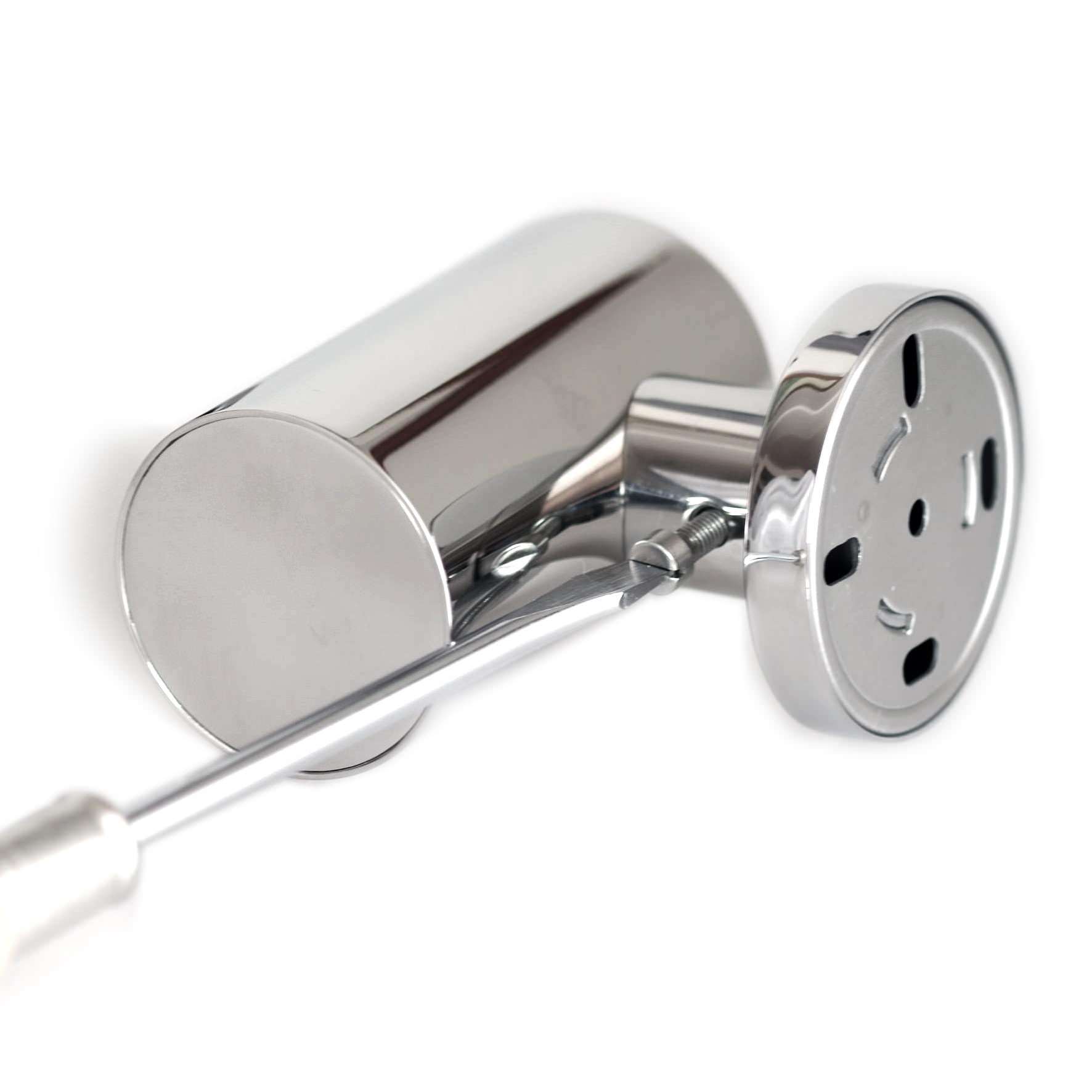 リキッドディスペンサー｜TICO MP 液体用ソープ リキッドソープ 壁設置タイプ 高さ12.6cm 直径5cm 130ml 18/10ステンレス製 ミラーポリッシュ仕上げ 40094
