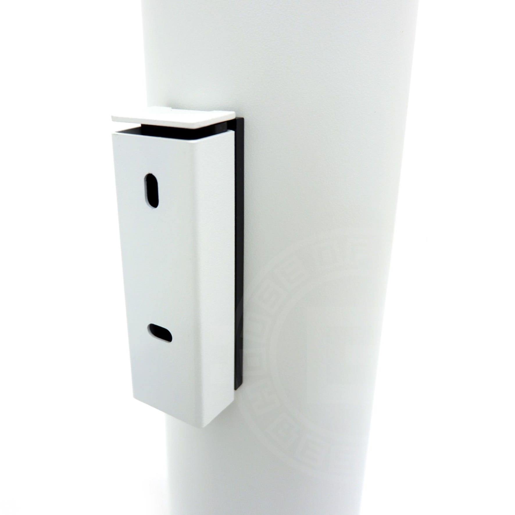 トイレブラシ｜TUBO MW 壁設置タイプ トイレ掃除 長さ40.4cm ケース直径9cm 18/10ステンレス製 マットホワイト 40117