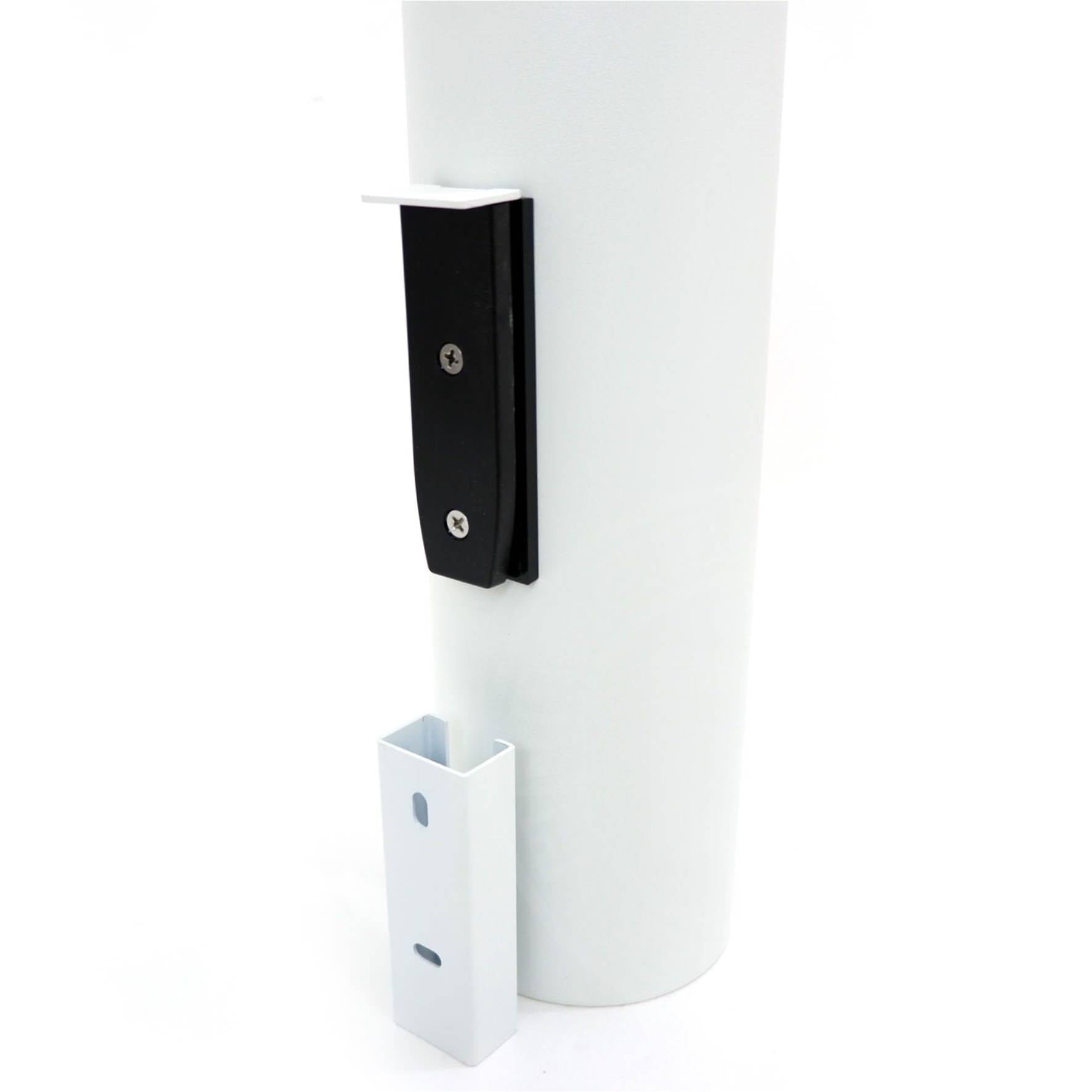 トイレブラシ｜TUBO MW 壁設置タイプ トイレ掃除 長さ40.4cm ケース直径9cm 18/10ステンレス製 マットホワイト 40117
