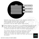 LED付 メイクアップミラー｜ALONA MB 卓上コスメティックミラー 18/10ステンレス製 マットブラック 40142 -