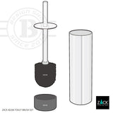 トイレブラシセット｜TUBO HL 18/10ステンレス製 ヘアライン仕上げ 40284