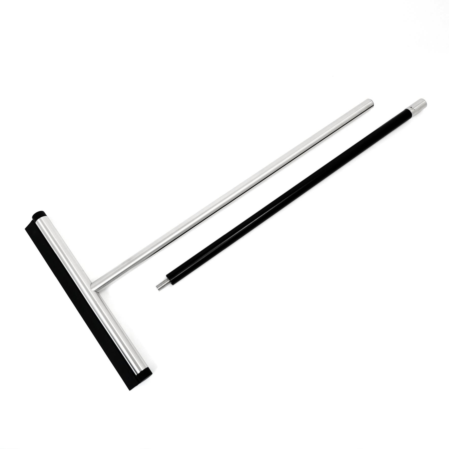 フロアスクイージーL｜JAZ HL フロア用水取りワイパー 水切りワイパー 玄関用スクージー 長さ120cm 幅32cm 18/10ステンレス製 ヘアライン仕上げ 40328