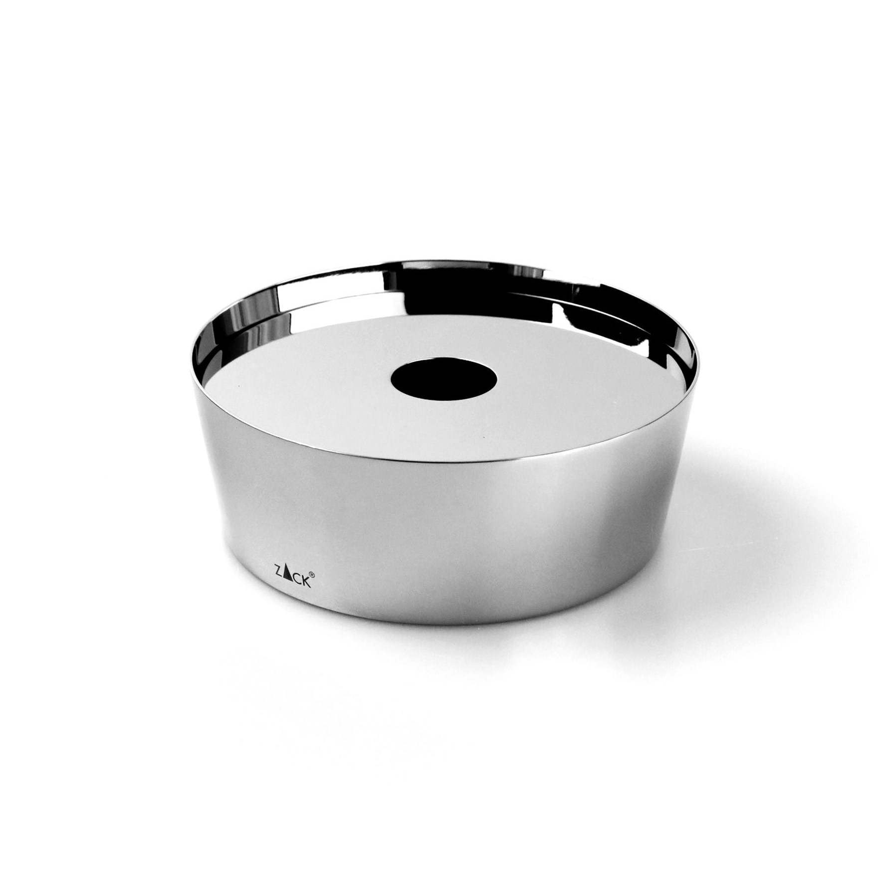 キャニスター｜LYOS MP ツールボックス コットンボックス メイク収納 高さ4.5cm 直径12cm 18/10ステンレス製 ミラーポリッシュ仕上げ 40343