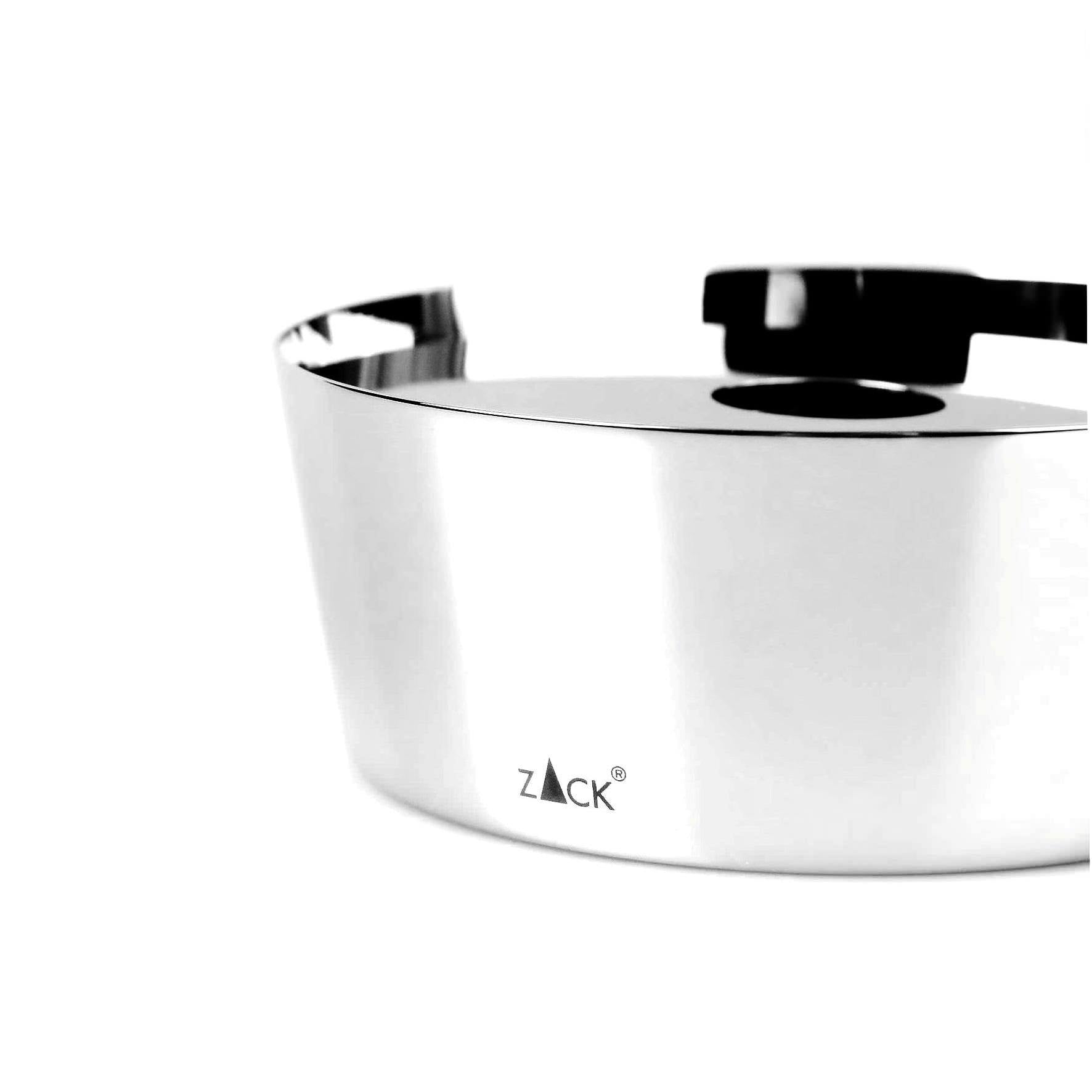 キャニスター｜LYOS MP ツールボックス コットンボックス メイク収納 高さ4.5cm 直径12cm 18/10ステンレス製 ミラーポリッシュ仕上げ 40343