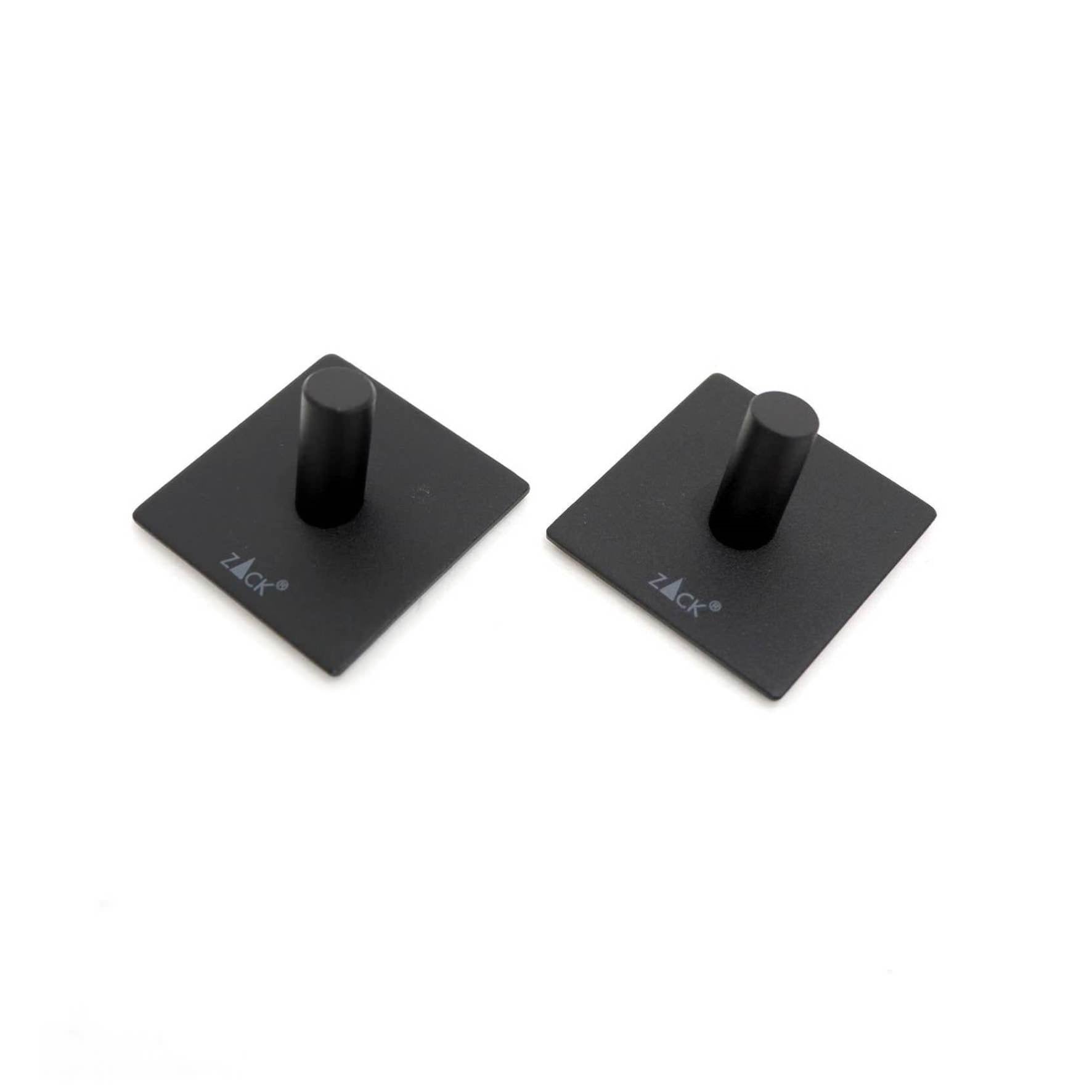 タオル掛け｜DUPLO MB タオルフック 2個入 タオルホルダー シール接着タイプ 縦4.2cm 横4.2cm 18/10ステンレス製 マットブラック 40353