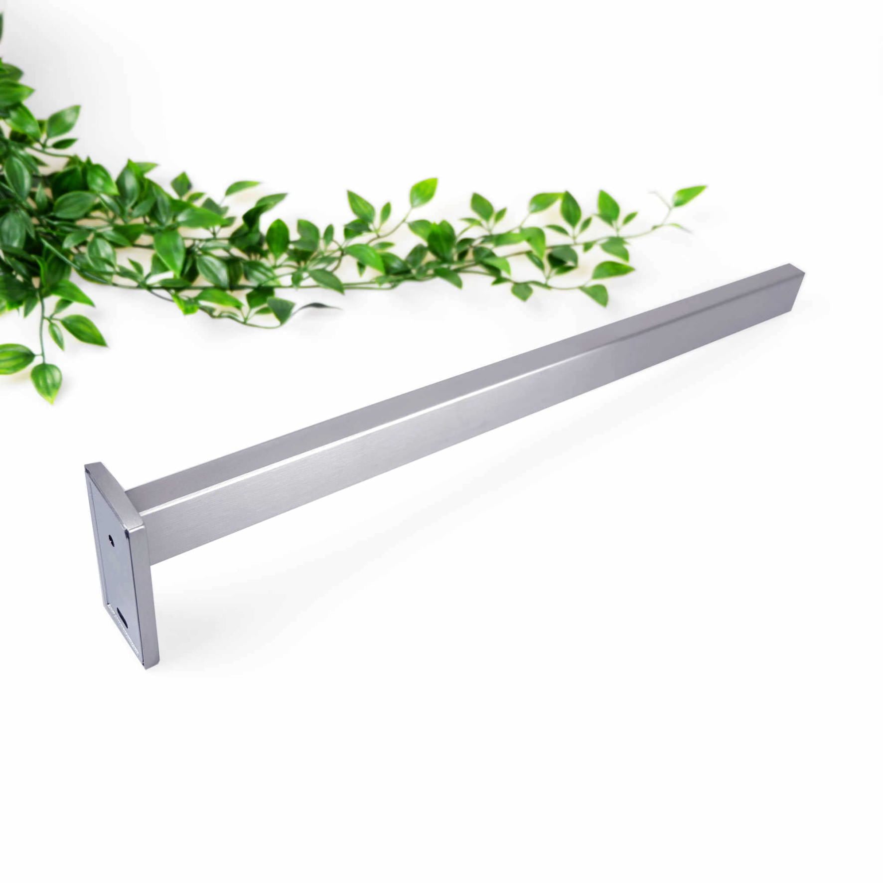 タオル掛け｜LINEA HL ダブルタオルホルダー タオルレール タオルハンガー 壁設置 長さ42.2cm 高さ8cm 幅10cm 18/10ステンレス製 ヘアライン仕上げ 40398