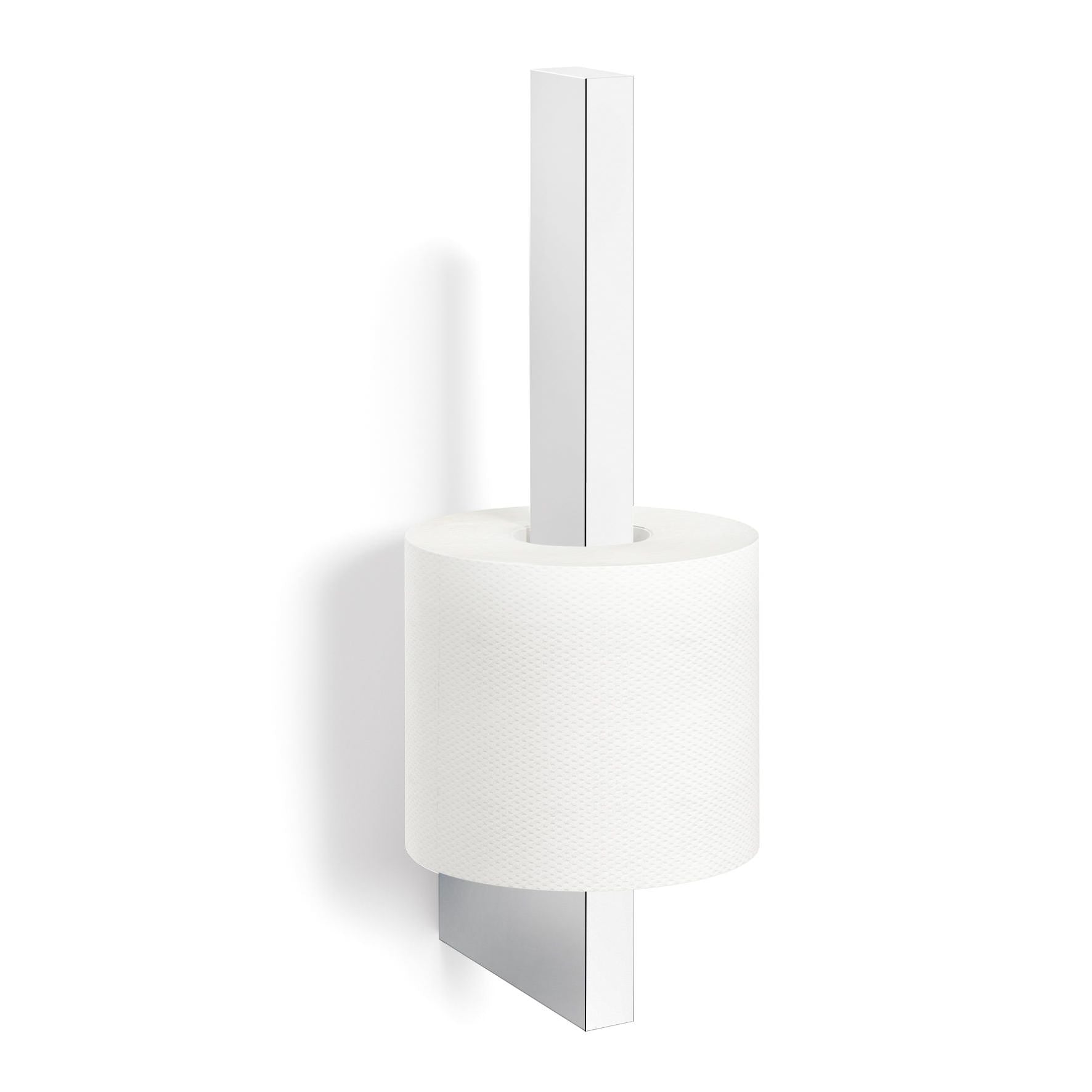 スペアトイレットペーパーホルダー｜LINEA HL ペーパーストッカー ペーパースタンド 壁設置タイプ 高さ25.2cm 幅8cm 18/10ステンレス製 ヘアライン仕上げ 40399