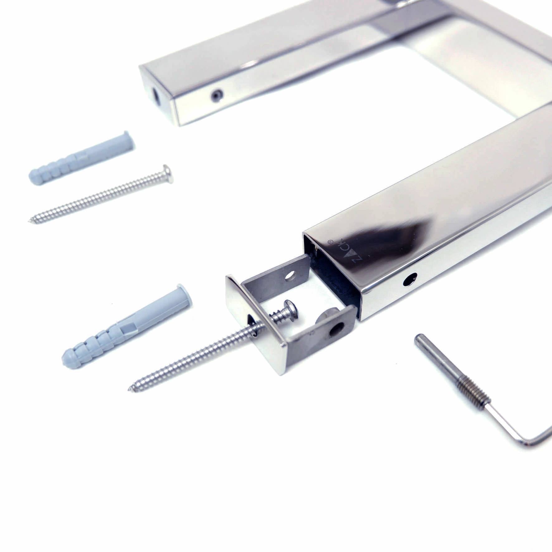 トレイ付きトイレットペーパーホルダー｜LINEA MP ペーパーホルダー ペーパーストッカー 壁設置タイプ トレイ付き 幅28cm 高さ4.2cm 奥行き13.2cm 18/10ステンレス製 ミラーポリッシュ仕上げ 40407