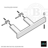 トレイ付きトイレットペーパーホルダー｜LINEA MP 18/10ステンレス製 ミラーポリッシュ仕上げ 40407 -