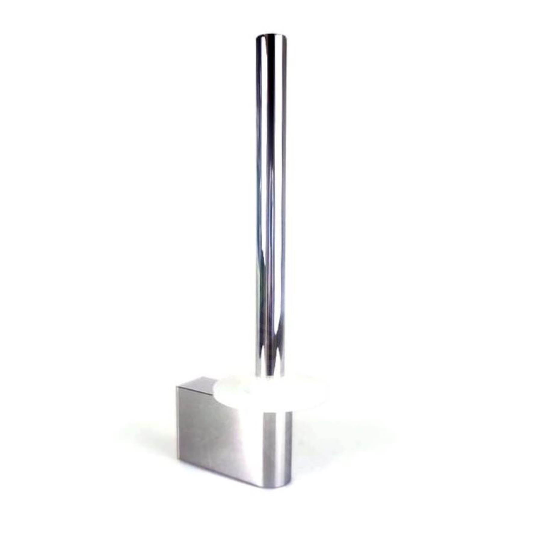 スペアトイレットペーパーホルダー｜ATORE MP ペーパーストッカー ペーパースタンド 壁設置タイプ 高さ26.2cm 幅7cm 18/10ステンレス製 ミラーポリッシュ仕上げ 40450