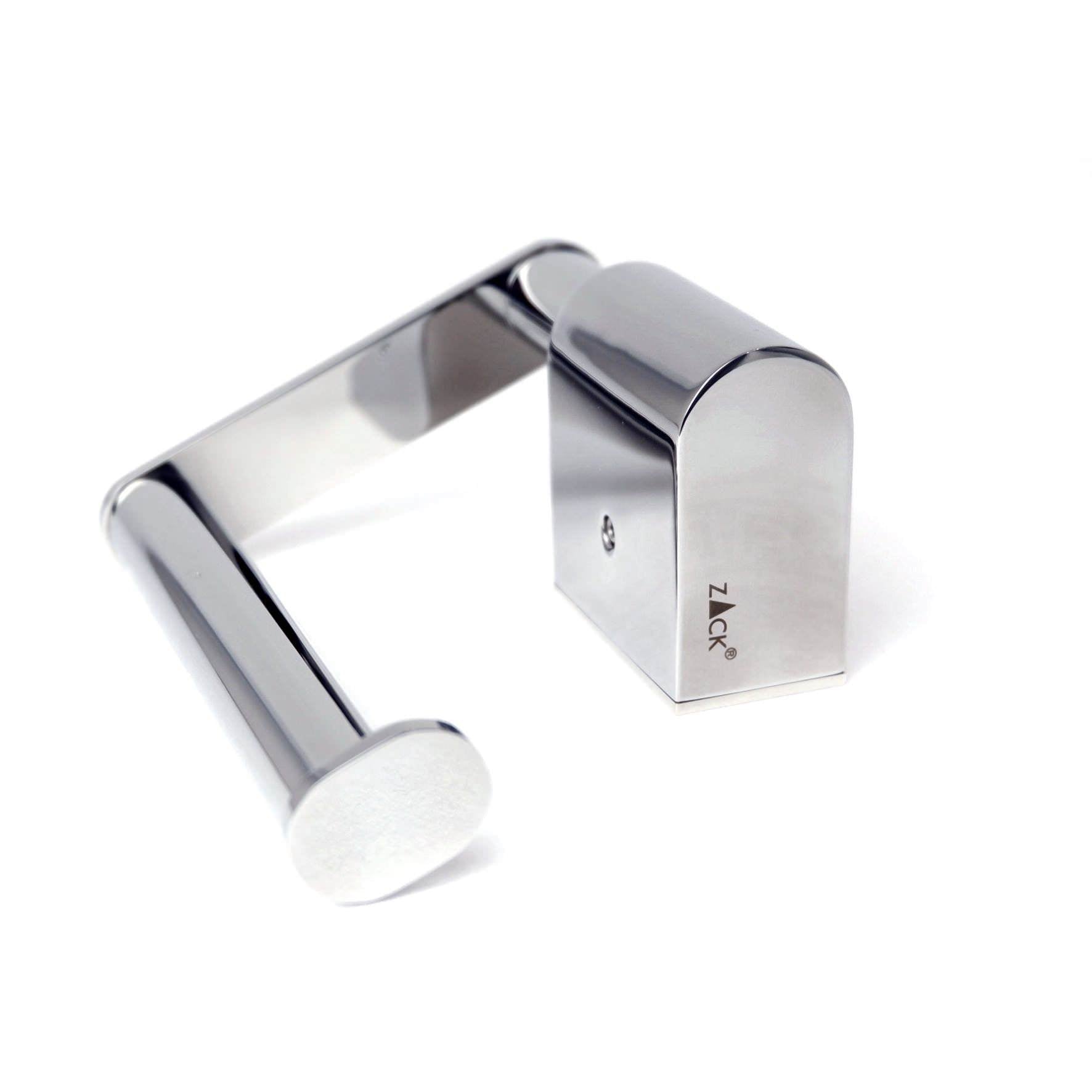 トイレットペーパーホルダー｜ATORE MP ペーパーホルダー ペーパーストッカー 壁設置タイプ 幅12.4cm 高さ10.4cm 奥行き5.4cm 18/10ステンレス製 ミラーポリッシュ仕上げ 40471