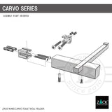 トイレットペーパーホルダー｜CARVO HL 18/10ステンレス製 ヘアライン仕上げ 40480 -