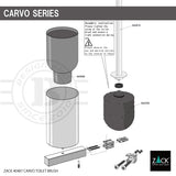 トイレブラシ｜CARVO HL 18/10ステンレス製 ヘアライン仕上げ 40487 -