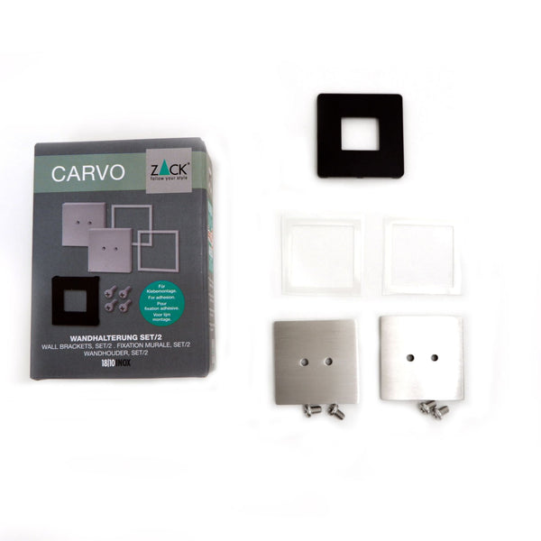 CARVO接着用ブラケット｜CARVO HL 18/10ステンレス製 ヘアライン仕上げ 40492 -