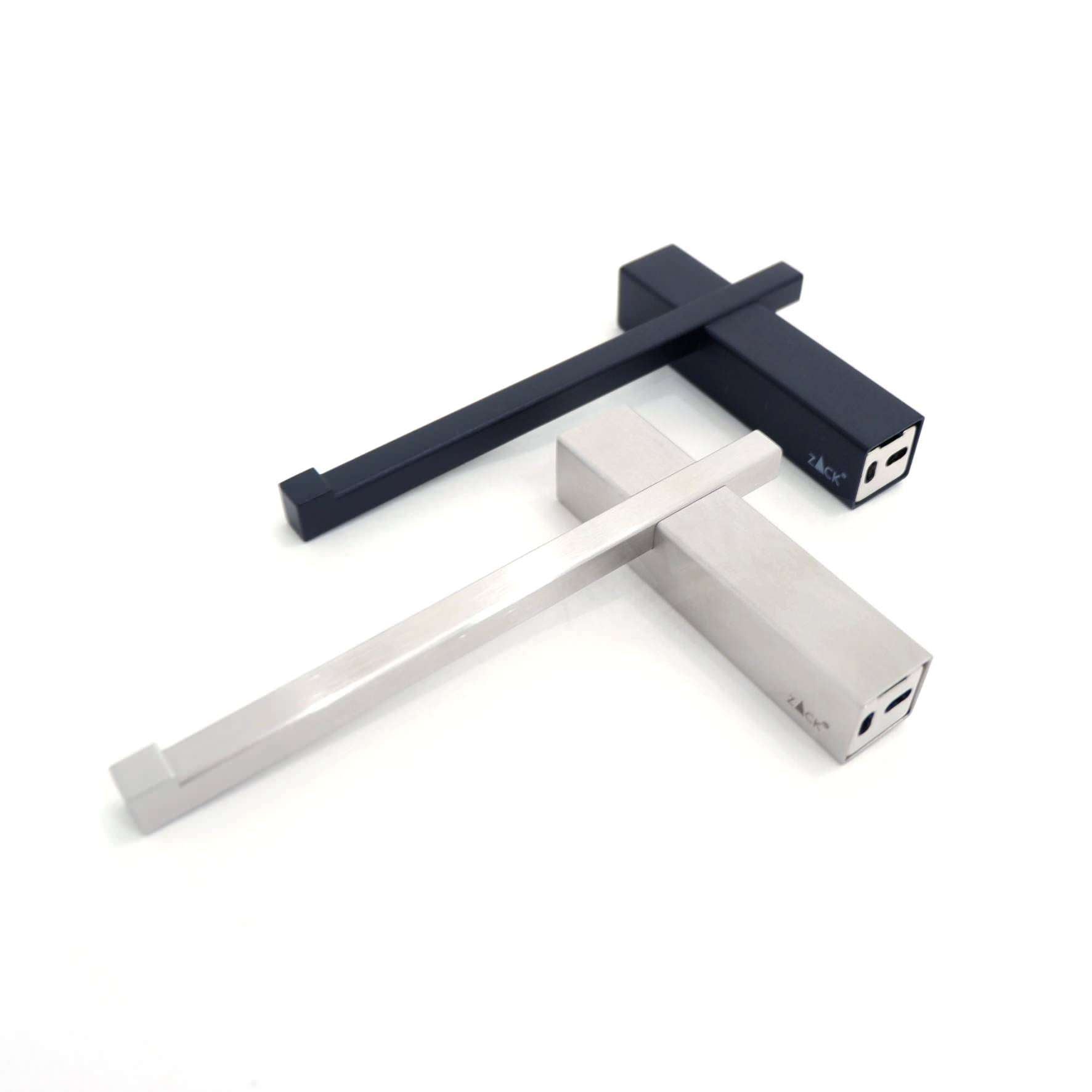 スペアロールホルダー｜CARVO MB ペーパーホルダー ペーパーストッカー 壁設置タイプ 幅2.3cm 高さ19.5cm 奥行き10cm 18/10ステンレス製 マットブラック 40501