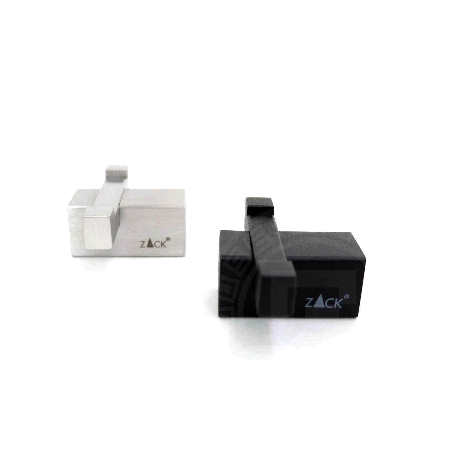 タオル掛け｜CARVO MB ダブルタオルフック ダブルフック 2枚掛け 壁設置タイプ 高さ2.6cm 奥行き4.5cm 幅6.5cm 18/10ステンレス製 マットブラック 40504