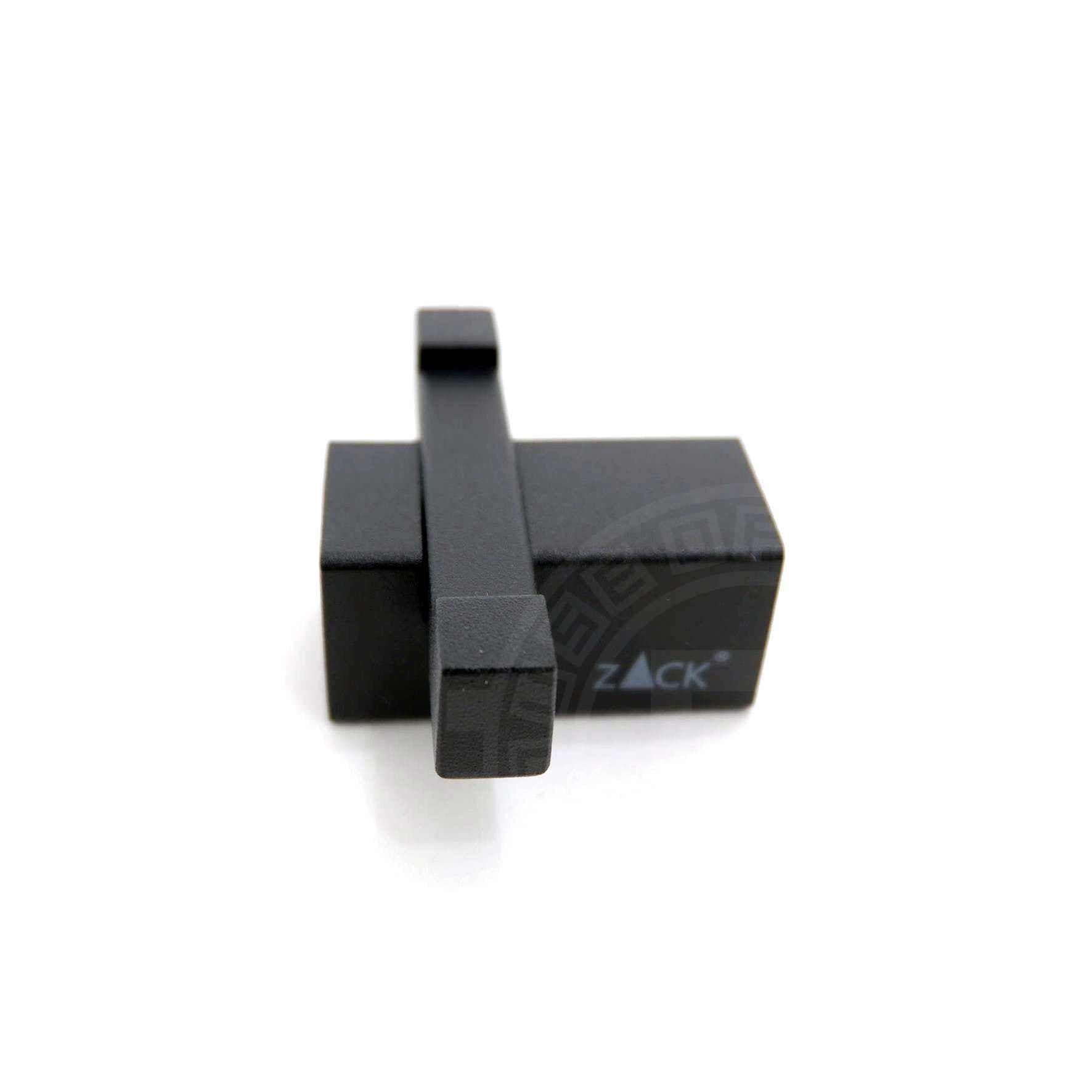 タオル掛け｜CARVO MB ダブルタオルフック ダブルフック 2枚掛け 壁設置タイプ 高さ2.6cm 奥行き4.5cm 幅6.5cm 18/10ステンレス製 マットブラック 40504