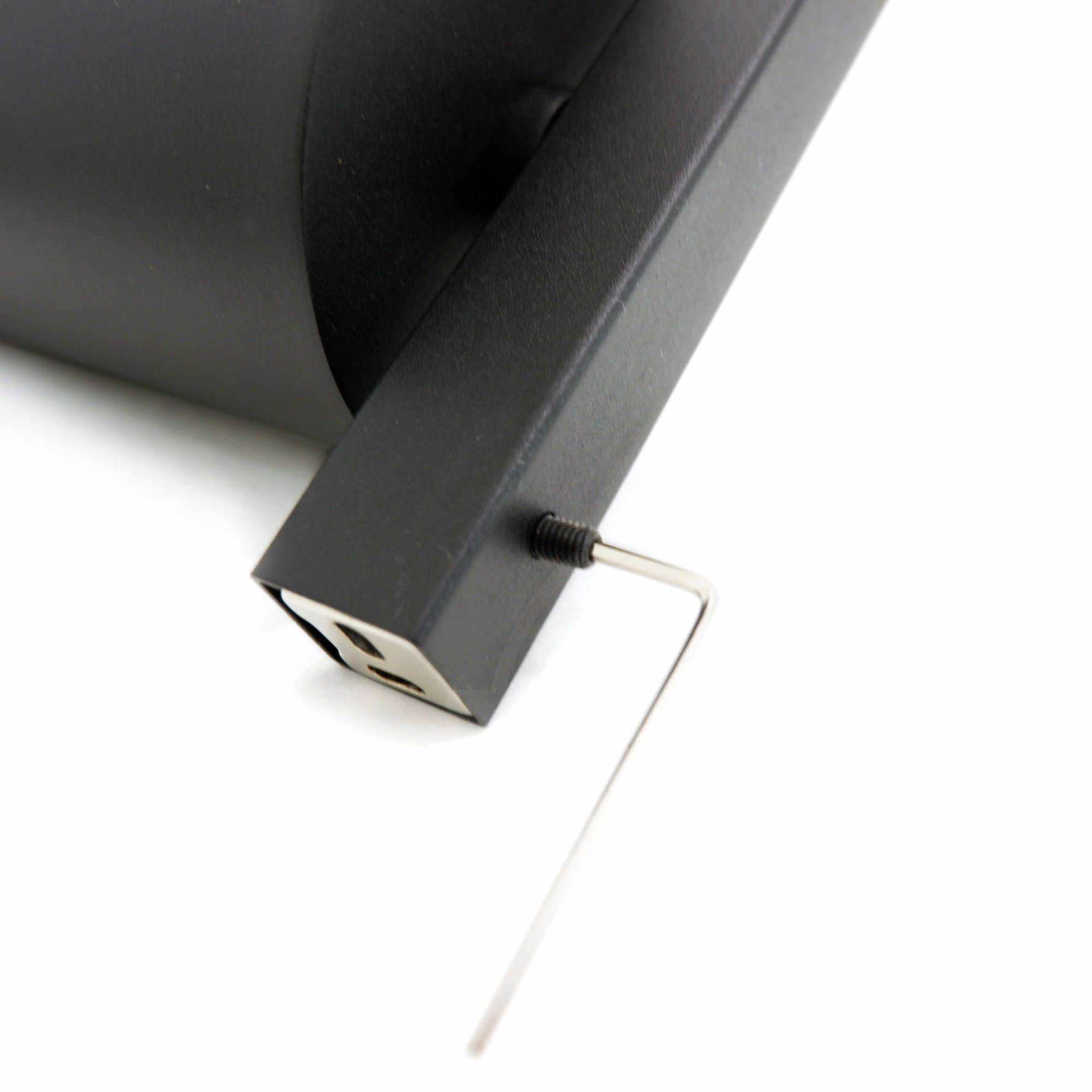 トイレブラシ｜CARVO MB 壁設置タイプ トイレ掃除 長さ50.1cm ケース幅8.9cm 奥行き12.2cm 18/10ステンレス製 マットブラック 40507