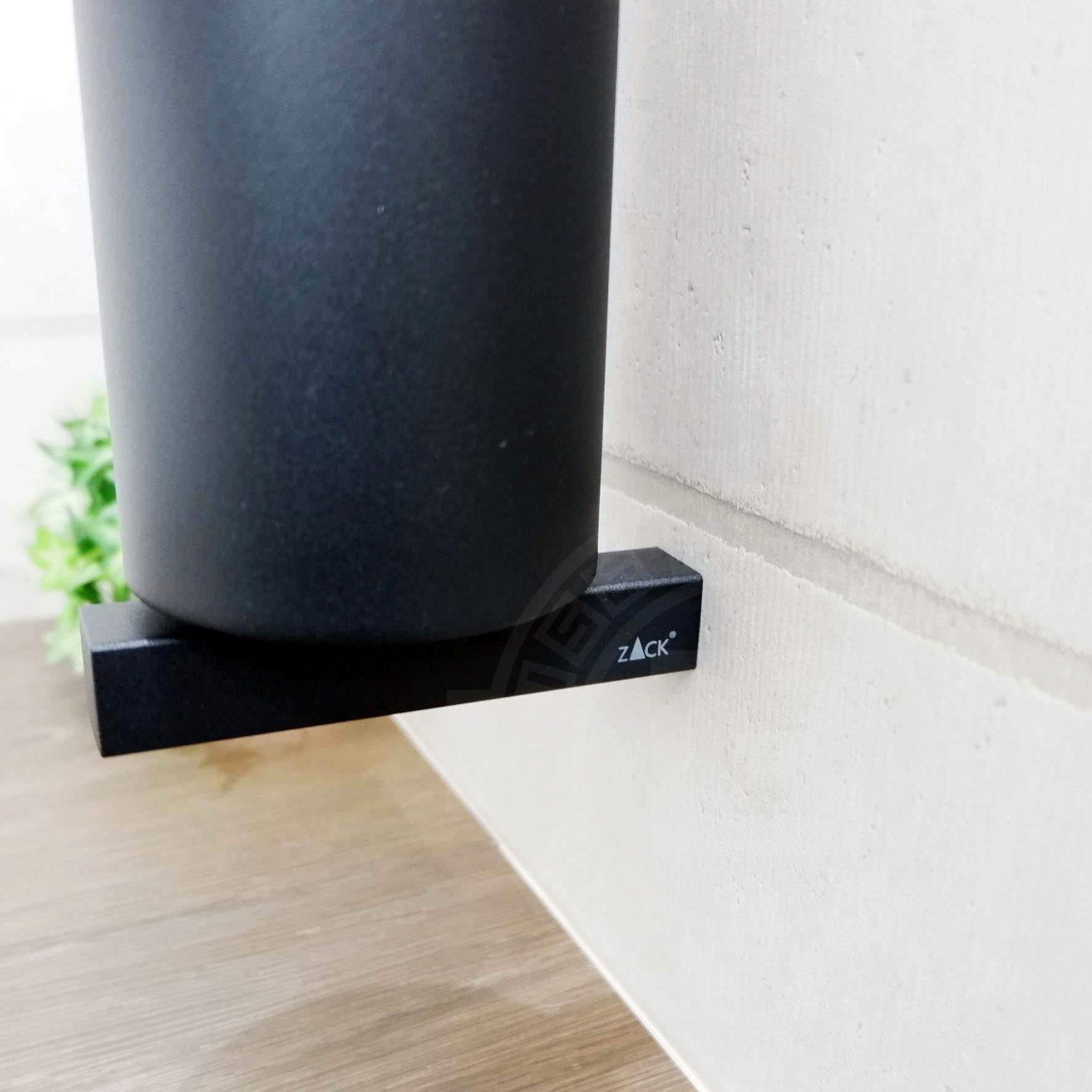 トイレブラシ｜CARVO MB 壁設置タイプ トイレ掃除 長さ50.1cm ケース幅8.9cm 奥行き12.2cm 18/10ステンレス製 マットブラック 40507