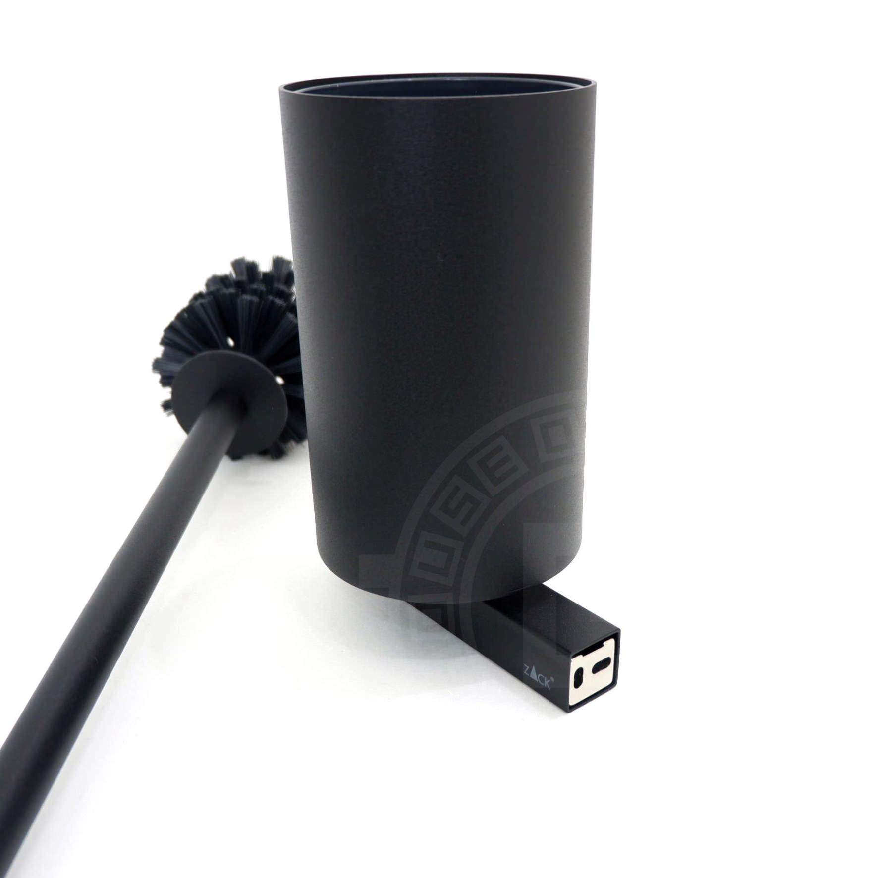 トイレブラシ｜CARVO MB 壁設置タイプ トイレ掃除 長さ50.1cm ケース幅8.9cm 奥行き12.2cm 18/10ステンレス製 マットブラック 40507