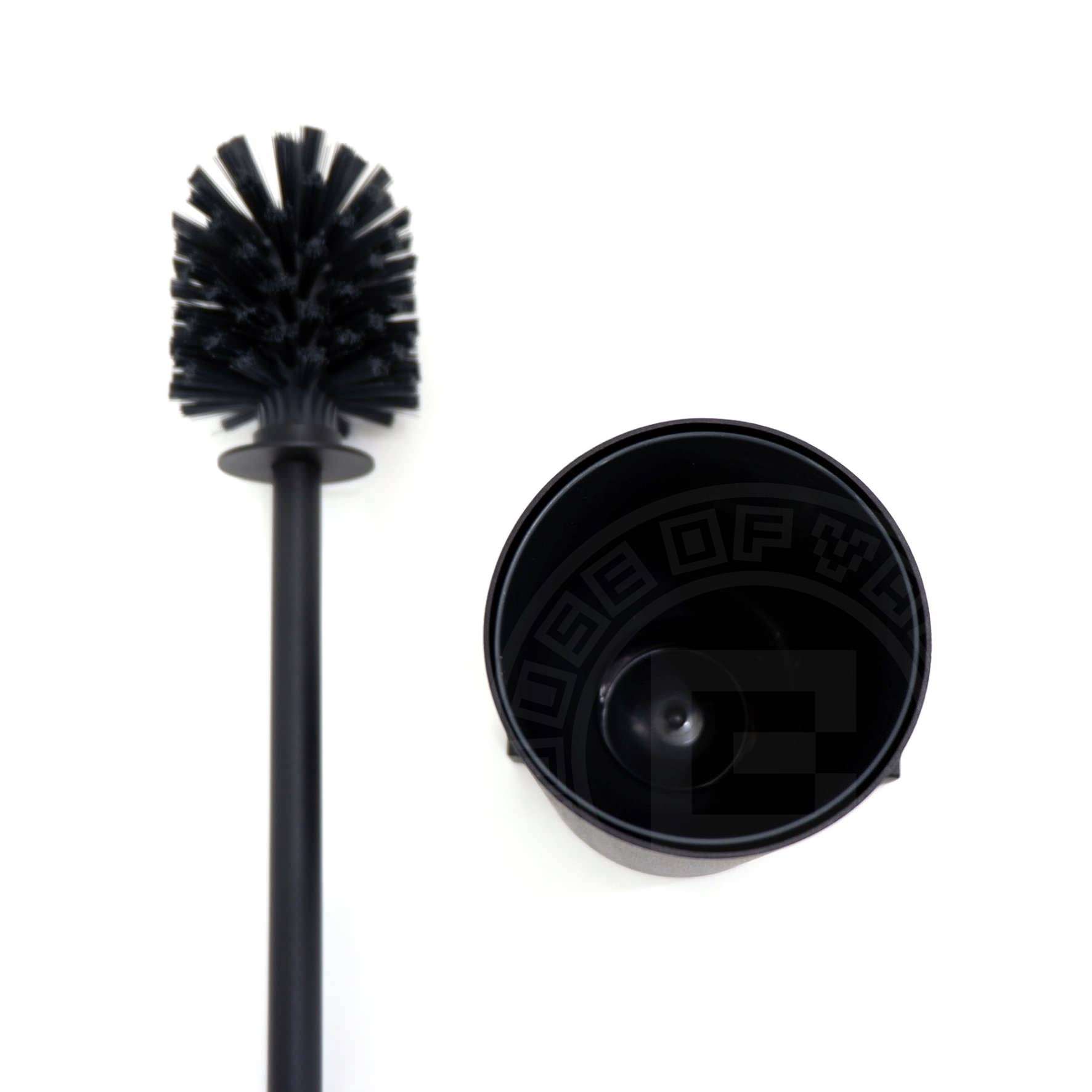 トイレブラシ｜CARVO MB 壁設置タイプ トイレ掃除 長さ50.1cm ケース幅8.9cm 奥行き12.2cm 18/10ステンレス製 マットブラック 40507
