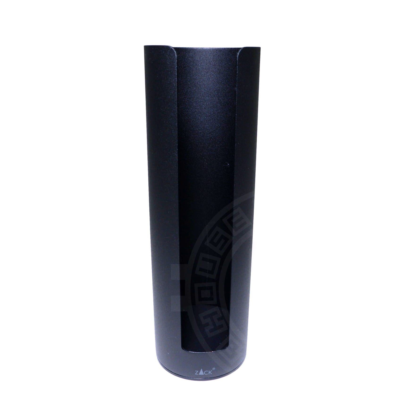 コットンパッドディスペンサー｜OLOMO MB コットンパッドスタンド コットンスタンド 洗面収納 直径6.4cm 高さ20.3cm 18/10ステンレス製 マットブラック 40518