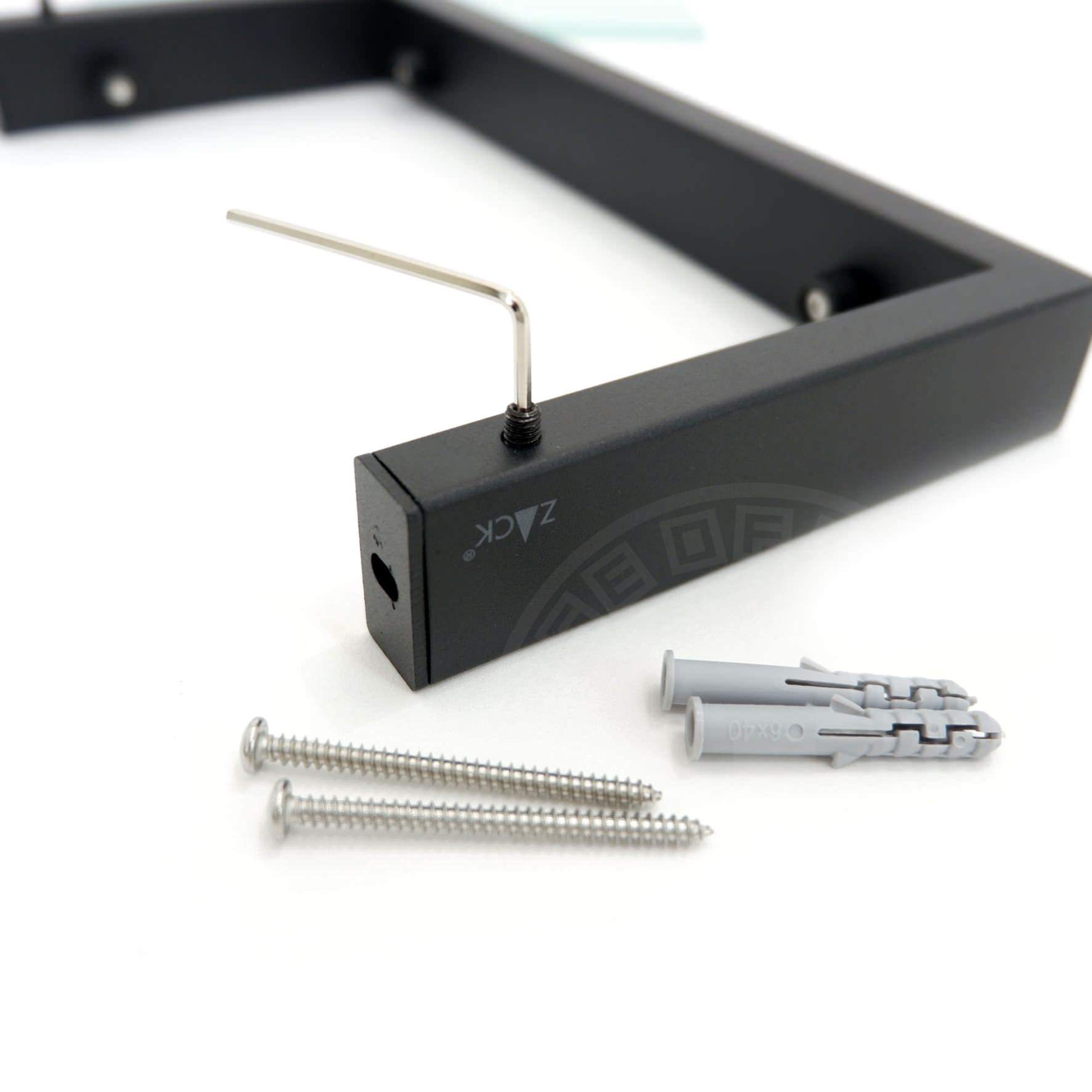 バスルームシェルフ｜LINEA MB ガラスのシェルフ シャワーラック バスルームラック バス収納備品置き 洗面収納 壁設置タイプ 幅26.5cm 高さ3cm 奥行き13cm 18/10ステンレス製 マットブラック 40573