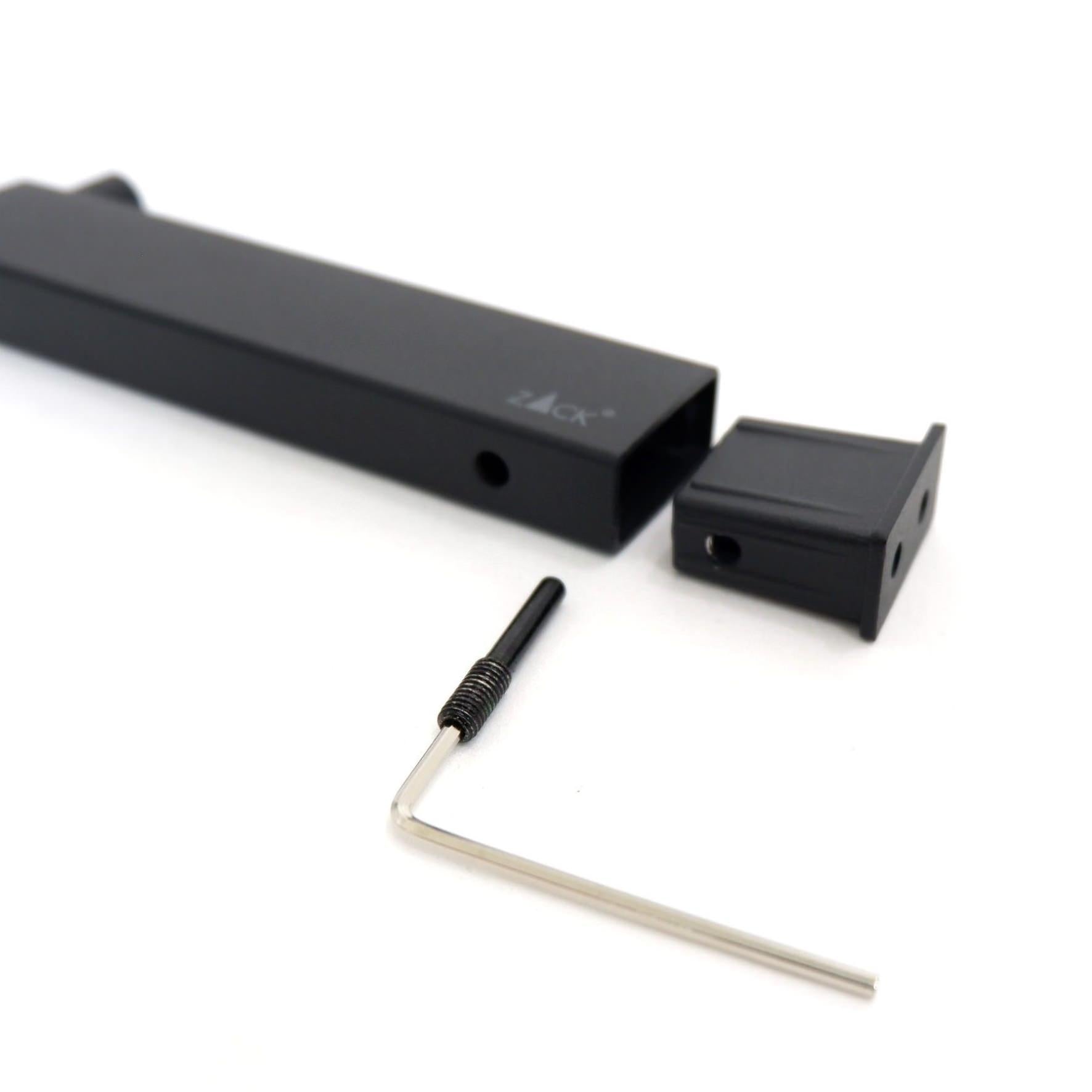 スペアトイレットペーパーホルダー｜LINEA MB ペーパーストッカー ペーパースタンド 壁設置タイプ 高さ4.2cm 幅1.5cm 奥行き13.1cm 18/10ステンレス製 マットブラック 40581