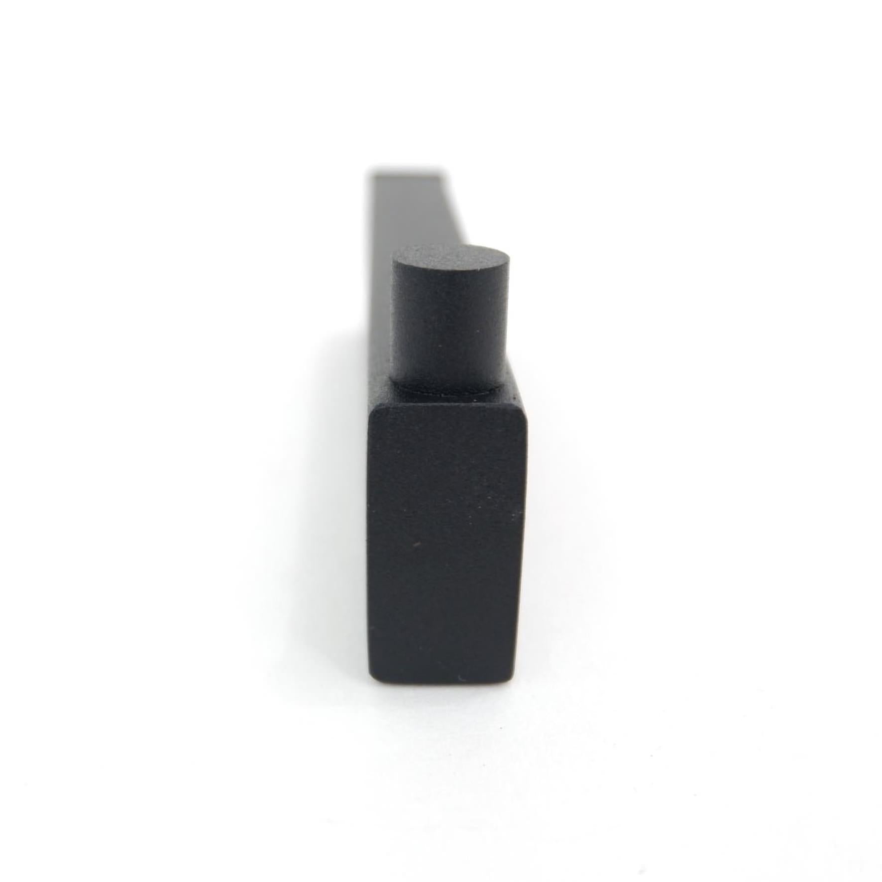 スペアトイレットペーパーホルダー｜LINEA MB ペーパーストッカー ペーパースタンド 壁設置タイプ 高さ4.2cm 幅1.5cm 奥行き13.1cm 18/10ステンレス製 マットブラック 40581