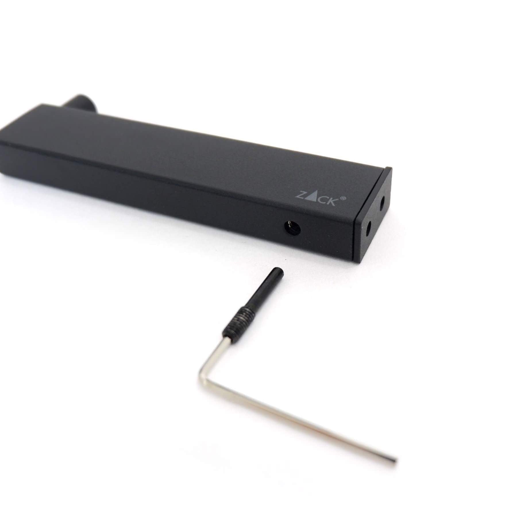スペアトイレットペーパーホルダー｜LINEA MB ペーパーストッカー ペーパースタンド 壁設置タイプ 高さ4.2cm 幅1.5cm 奥行き13.1cm 18/10ステンレス製 マットブラック 40581