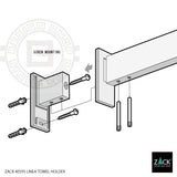 タオル掛け｜LINEA MB タオルホルダー 18/10ステンレス製 マットブラック 40595 -
