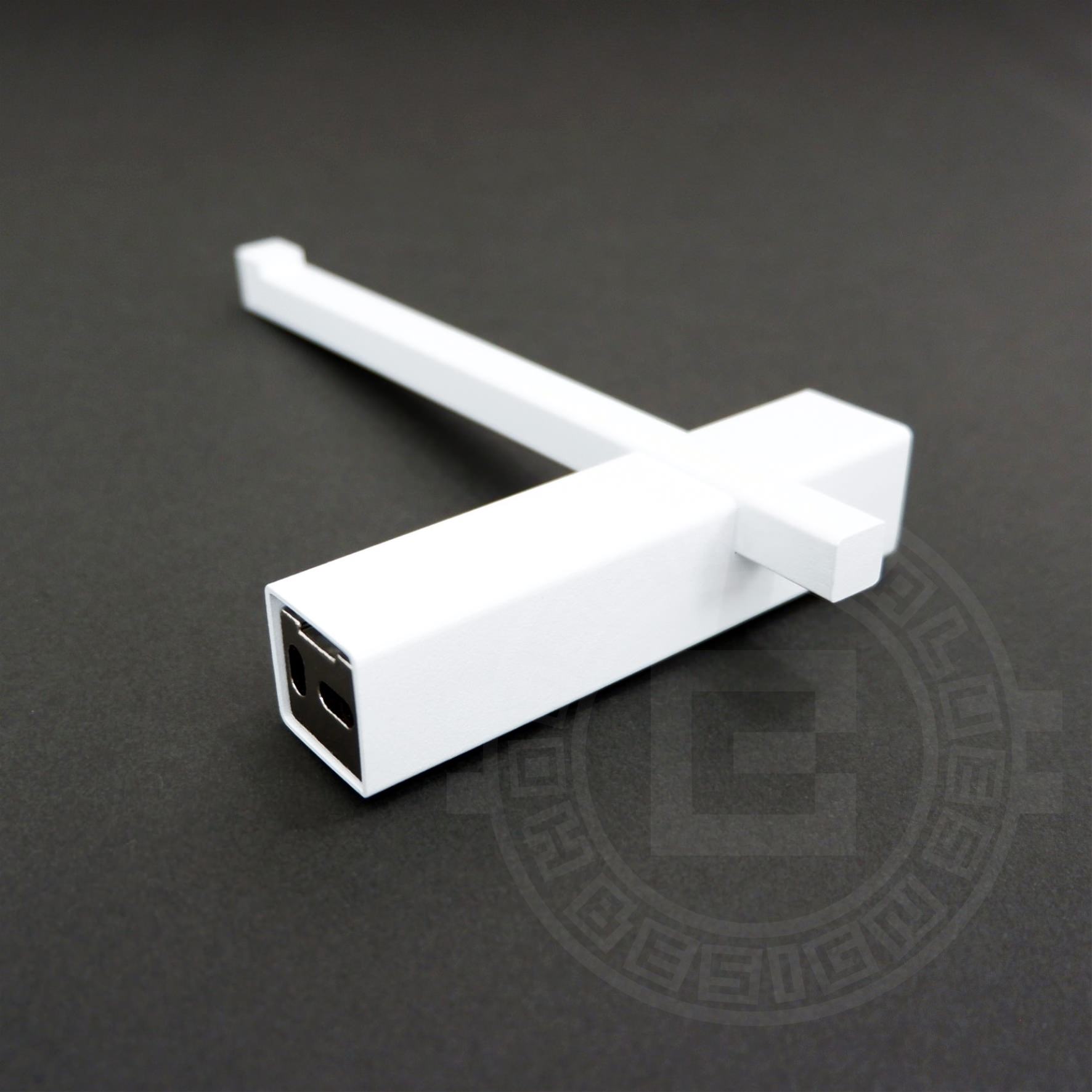 トイレットペーパーホルダー｜CARVO MW ペーパーホルダー ペーパーストッカー 壁設置タイプ 幅16.5cm 高さ2.6cm 奥行き10cm 18/10ステンレス製 マットホワイト 40810