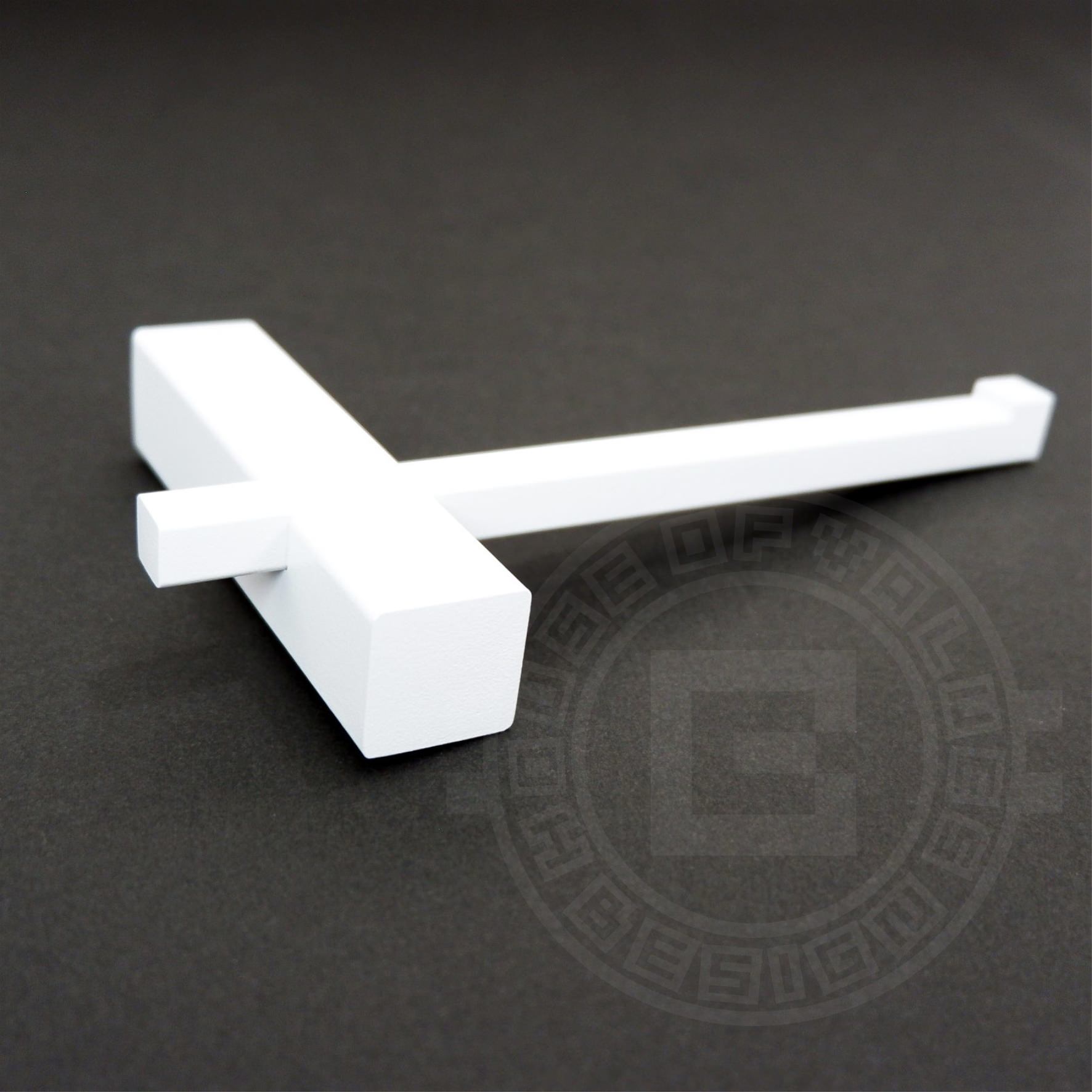 トイレットペーパーホルダー｜CARVO MW ペーパーホルダー ペーパーストッカー 壁設置タイプ 幅16.5cm 高さ2.6cm 奥行き10cm 18/10ステンレス製 マットホワイト 40810