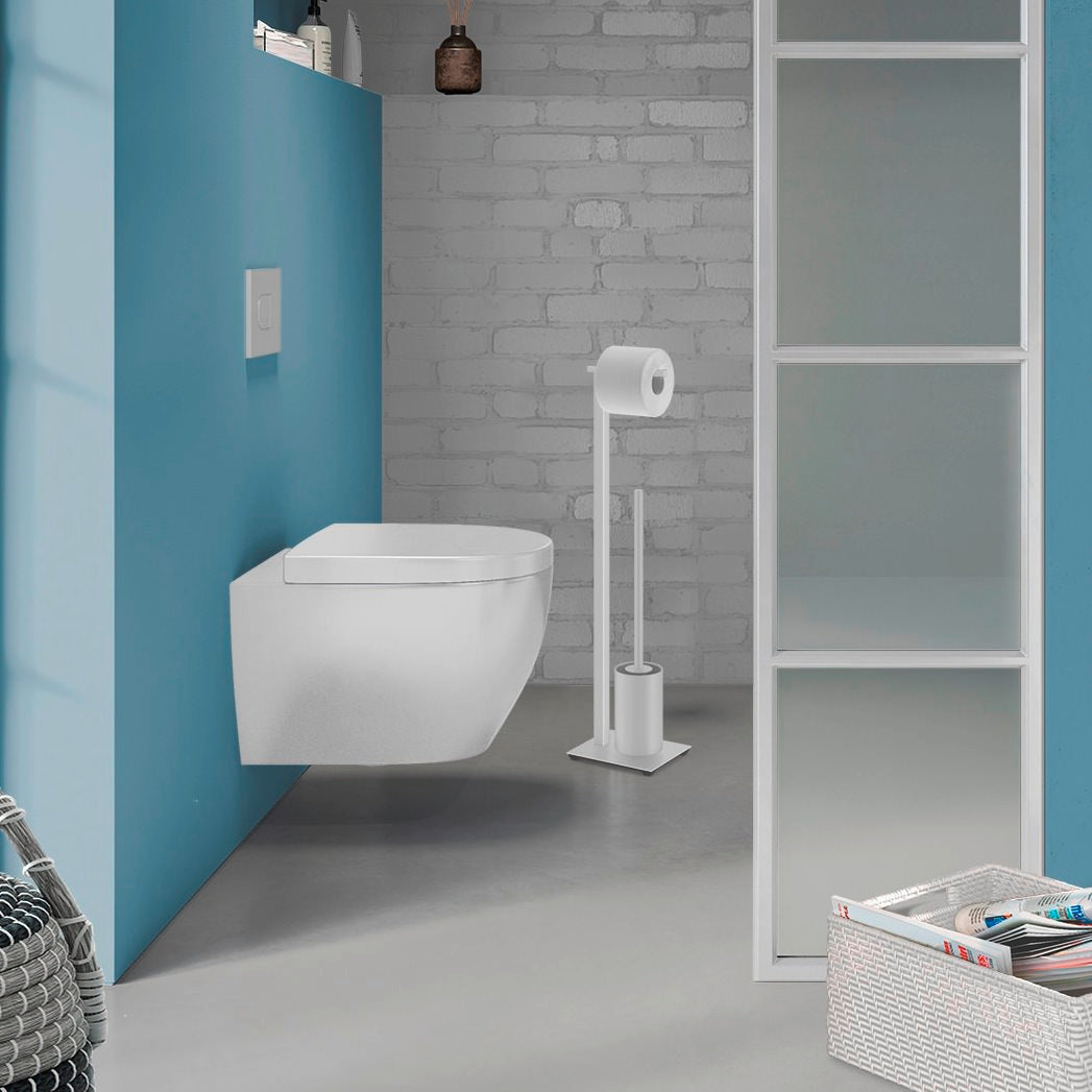 希少　ヴィンテージ　ポストモダン　トイレブラシ＆トイレットペーパースタンド トイレットペーパースタンド｜ZACK 40818 CARVO MW トイレットバトラー