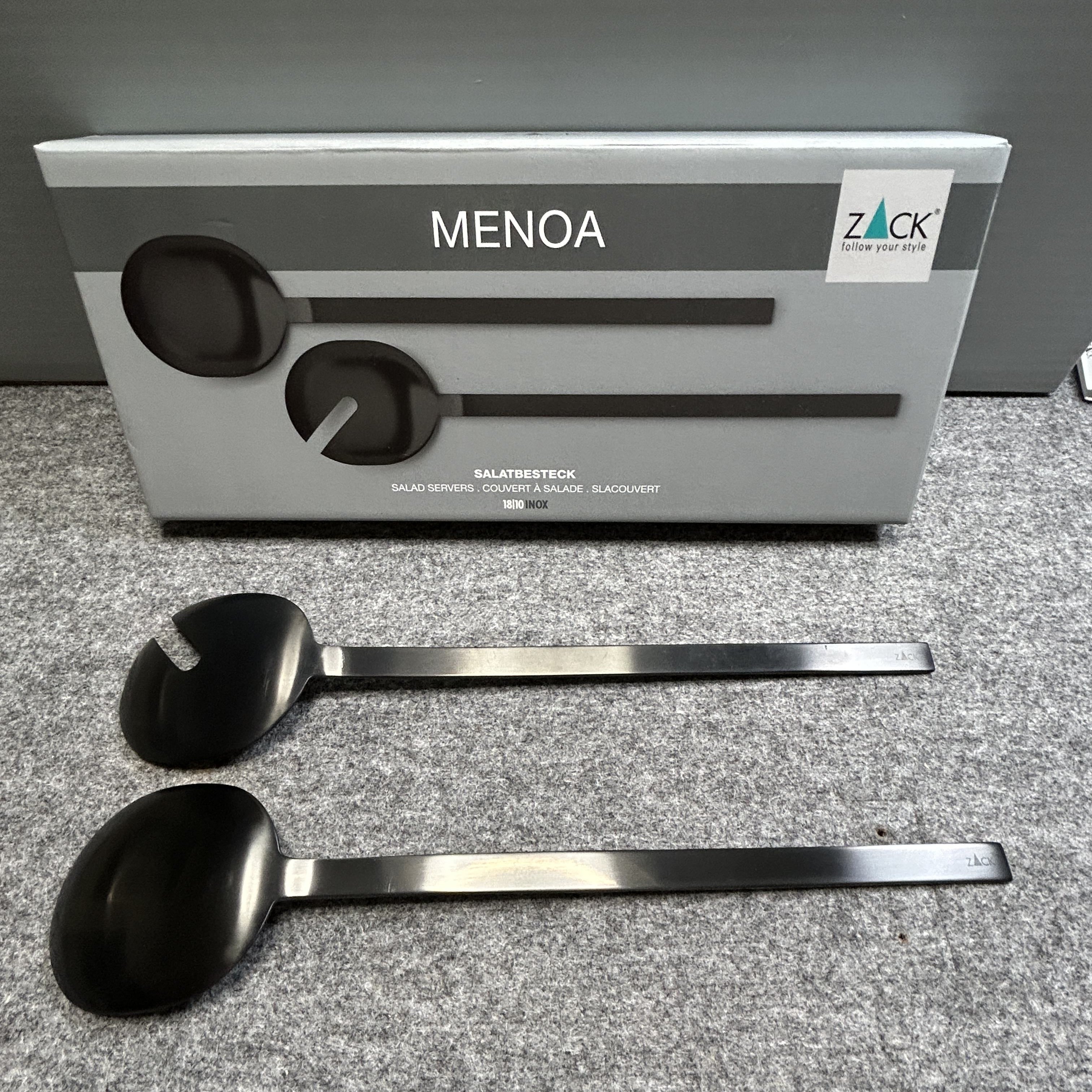 サラダサーバー｜ZACK 20854 MENOA MB サービングスプーン 長さ30.6cm