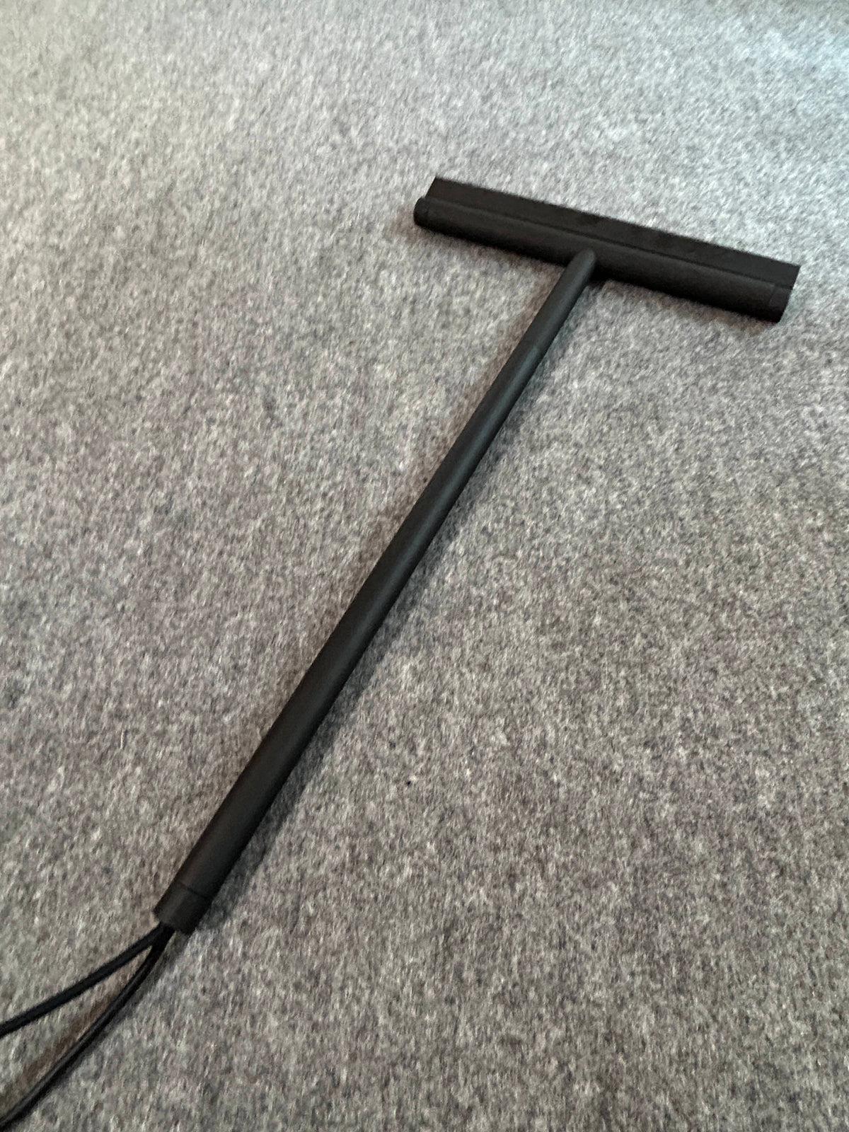 [SAMPLE] バスルームスクイージーL｜ZACK 40547 JAZ MB 水切りワイパー 浴室スクイージー 長さ43.5cm 幅24cm 18/10ステンレス製 マットブラック H1 [在庫あり]