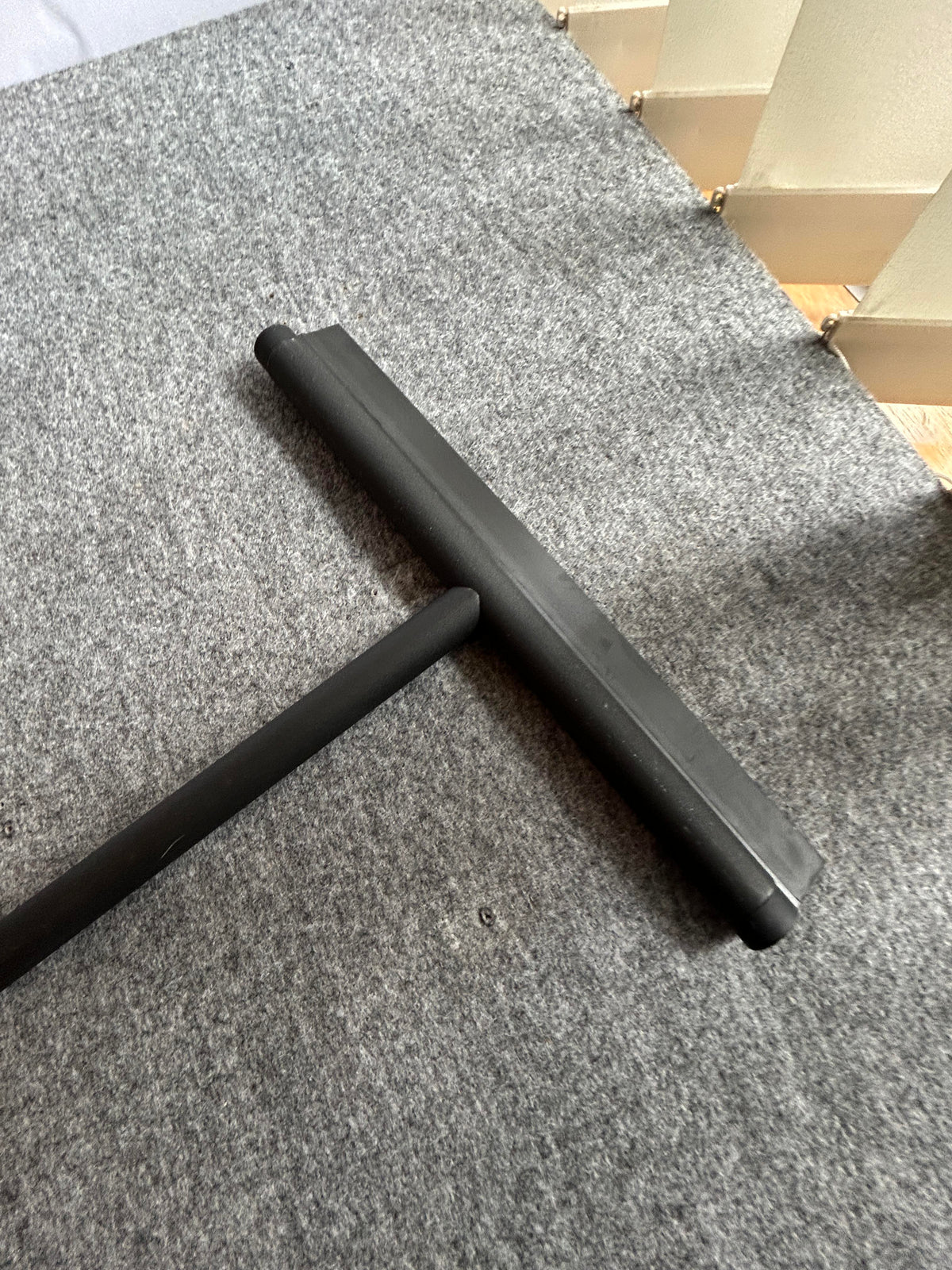 [SAMPLE] フロアスクイージー｜ZACK 40548 JAZ MB 水切りワイパー ロング浴室スクイージー 長さ120cm 幅32cm 18/10ステンレス製 マットブラック