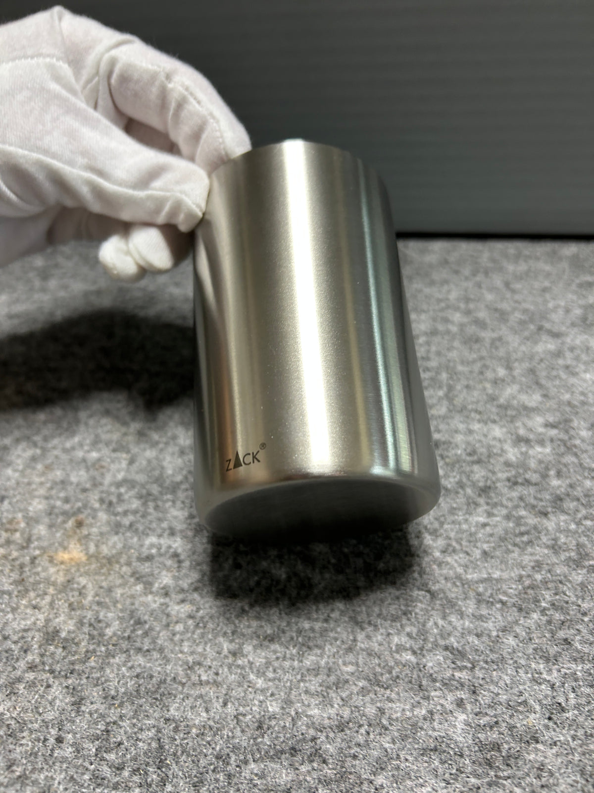 [SAMPLE] タンブラー｜ZACK 40129 CUPA HL コップ 高さ10cm 直径6.5cm 250ml 18/10ステンレス製 ヘアライン仕上げ